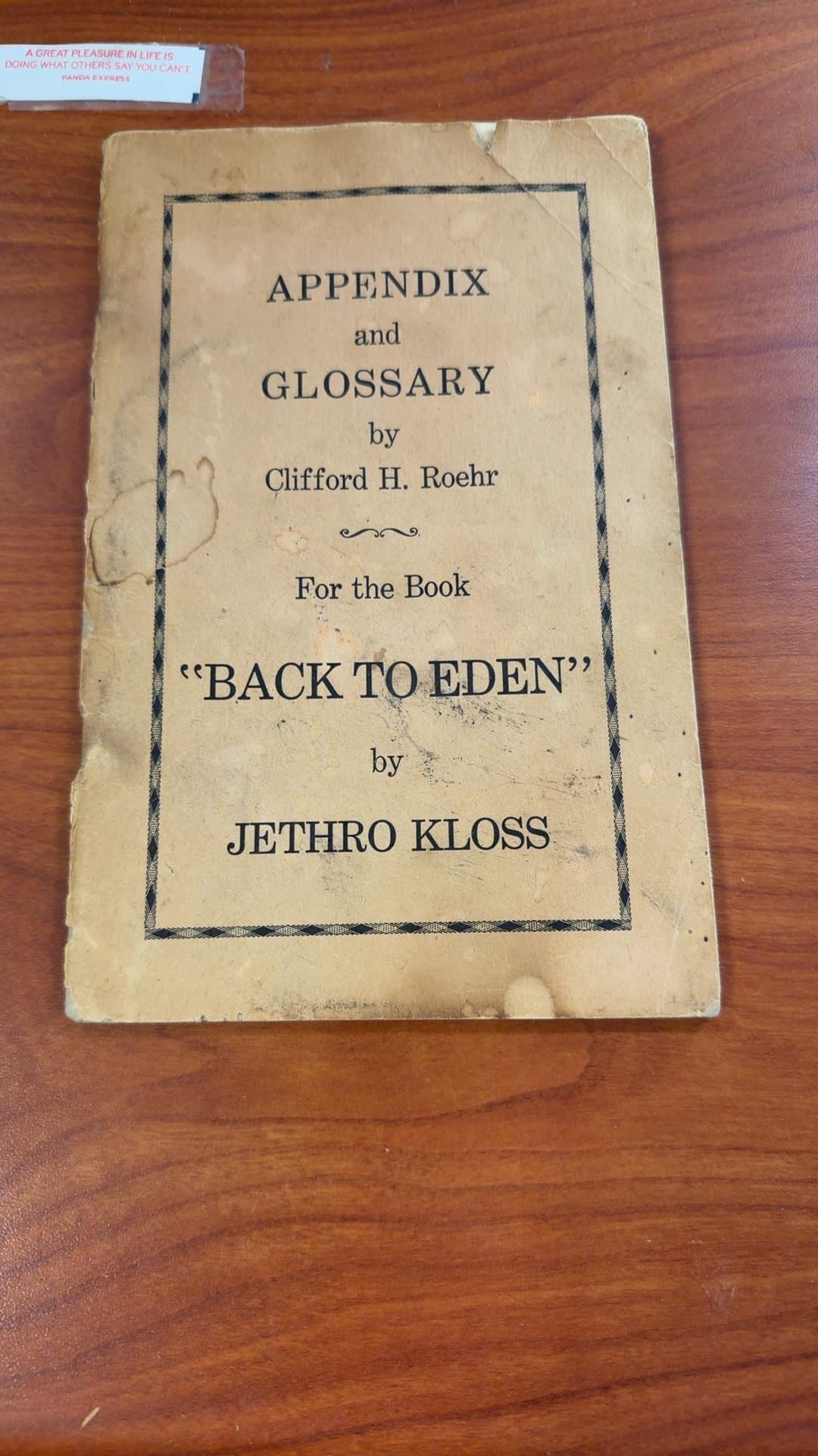 Appendix and Glossary for 'Back to Eden' by Jethro Kloss - Image 1