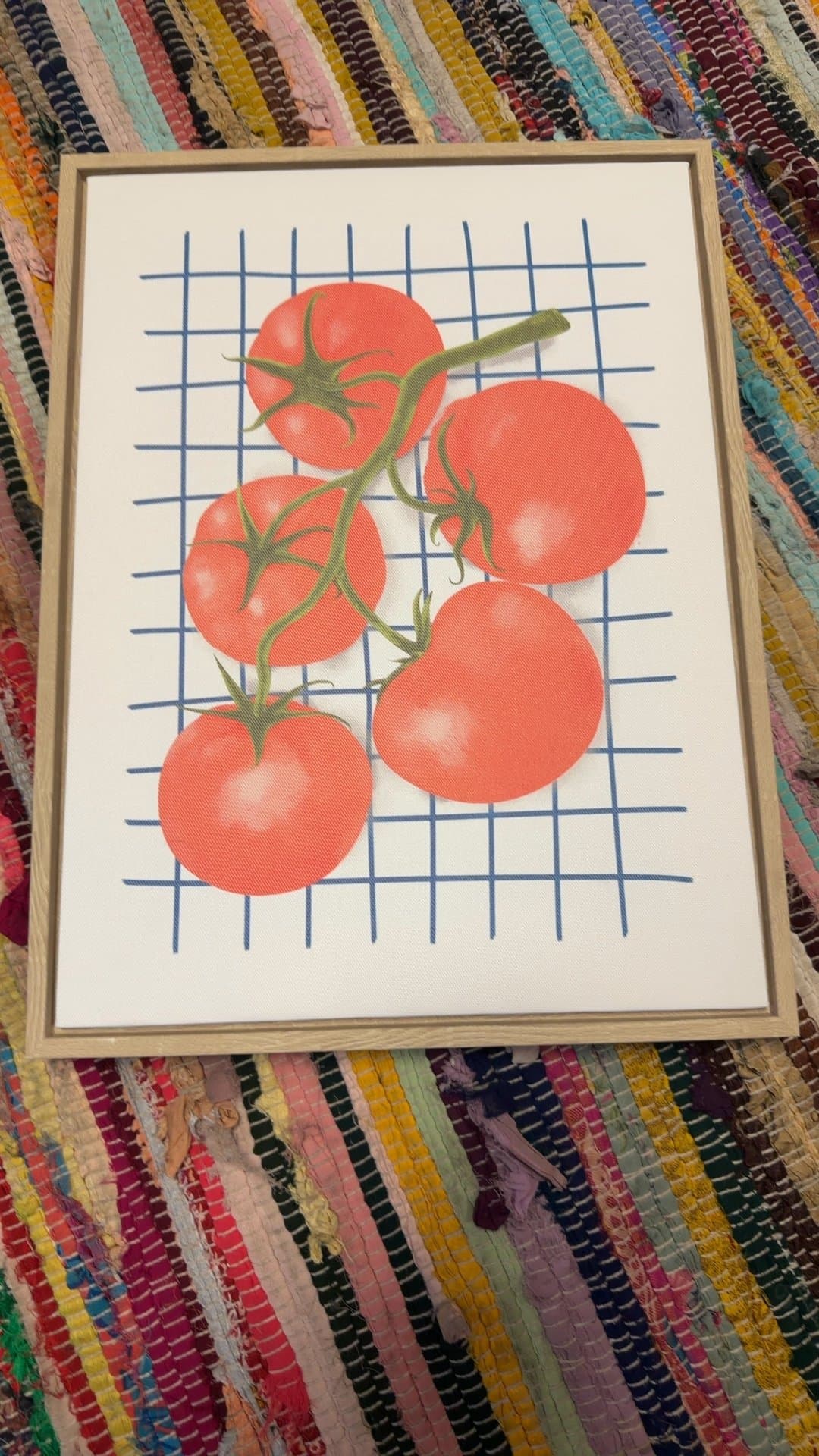 Framed Tomato Art Print - Image 1