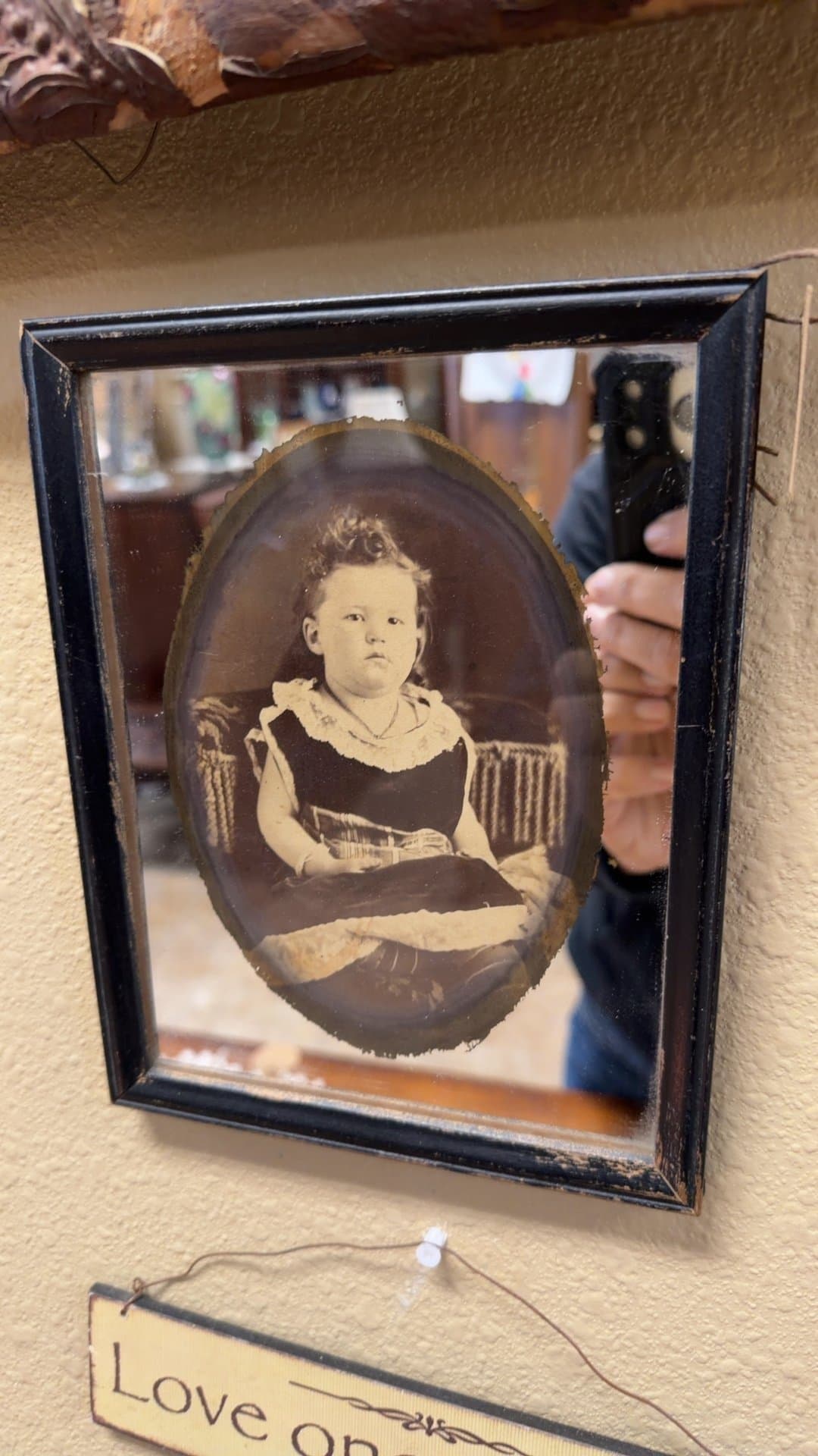 Vintage Framed Photograph of Child - Image 1