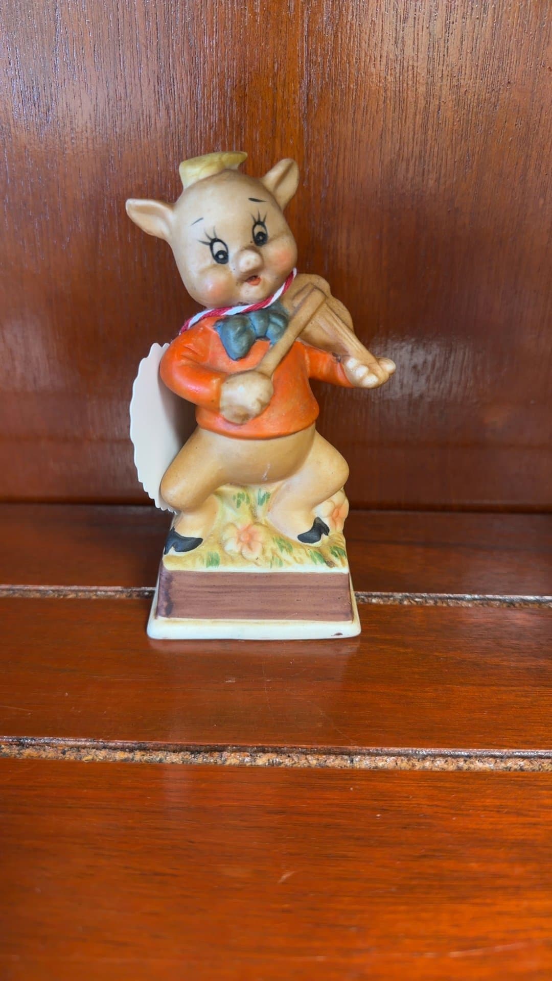 Vintage Pig Musician Figurine - Image 1