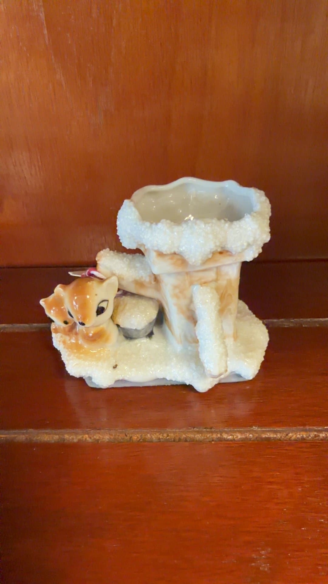 Vintage Chipmunk Vase - Image 1