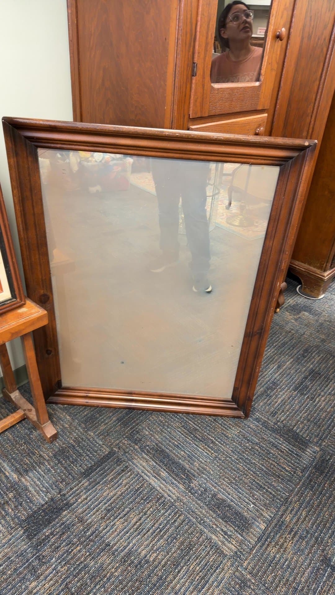 Large Wooden Picture Frame - Image 1