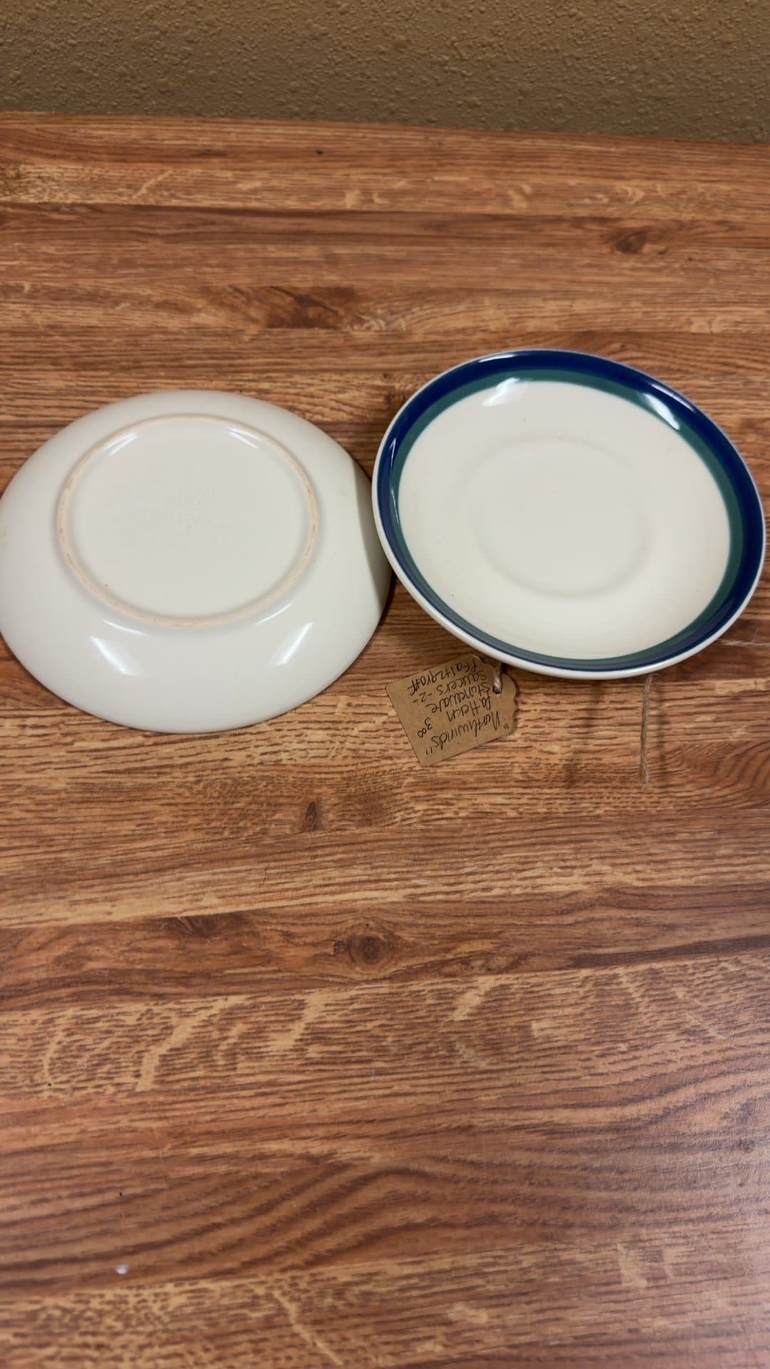 Hallcraft Ceramic Saucers - Image 1