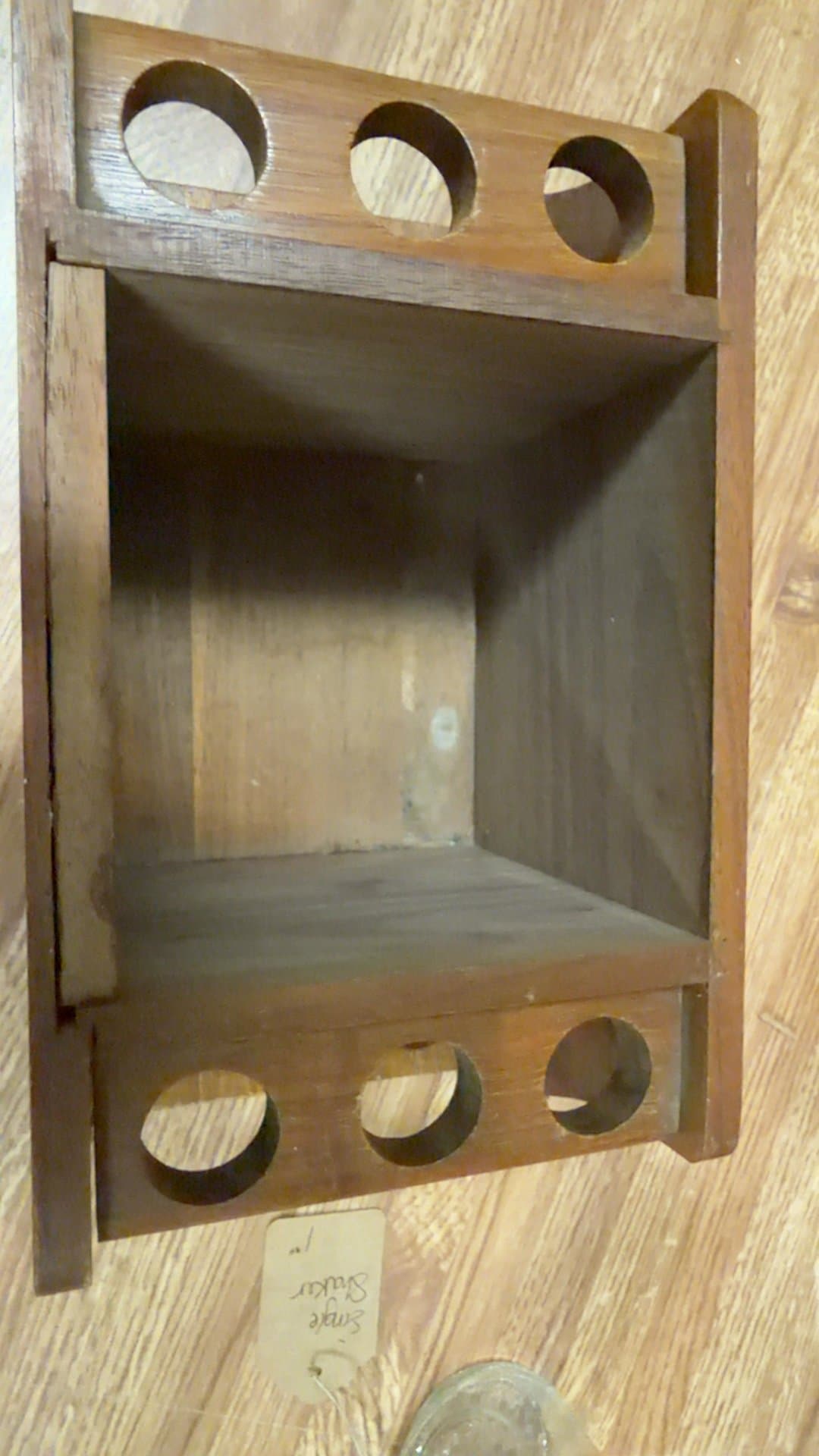 Vintage Wooden Pipe Rack - Image 1