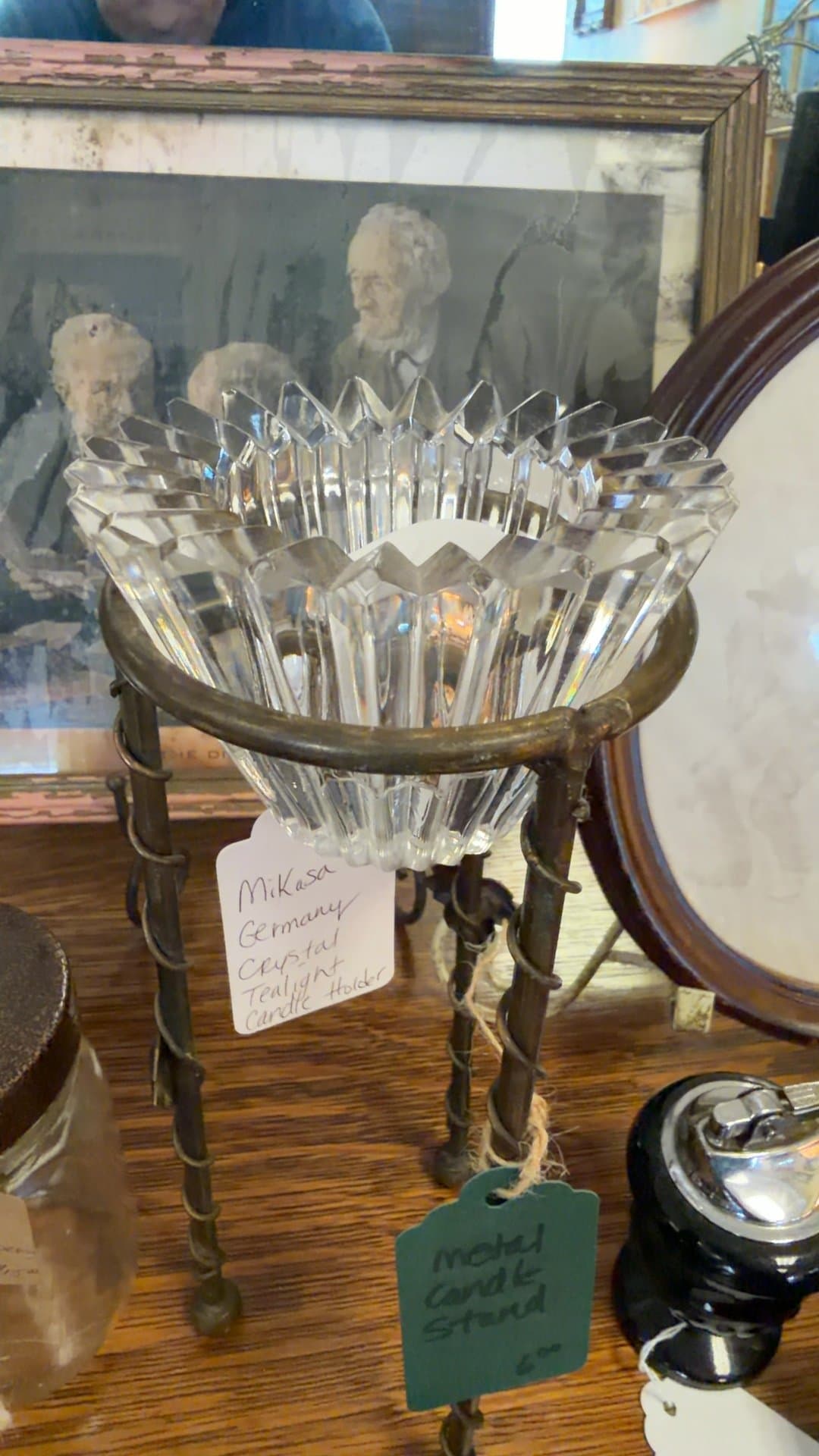 Mikasa Germany Crystal Tealight Candle Holder