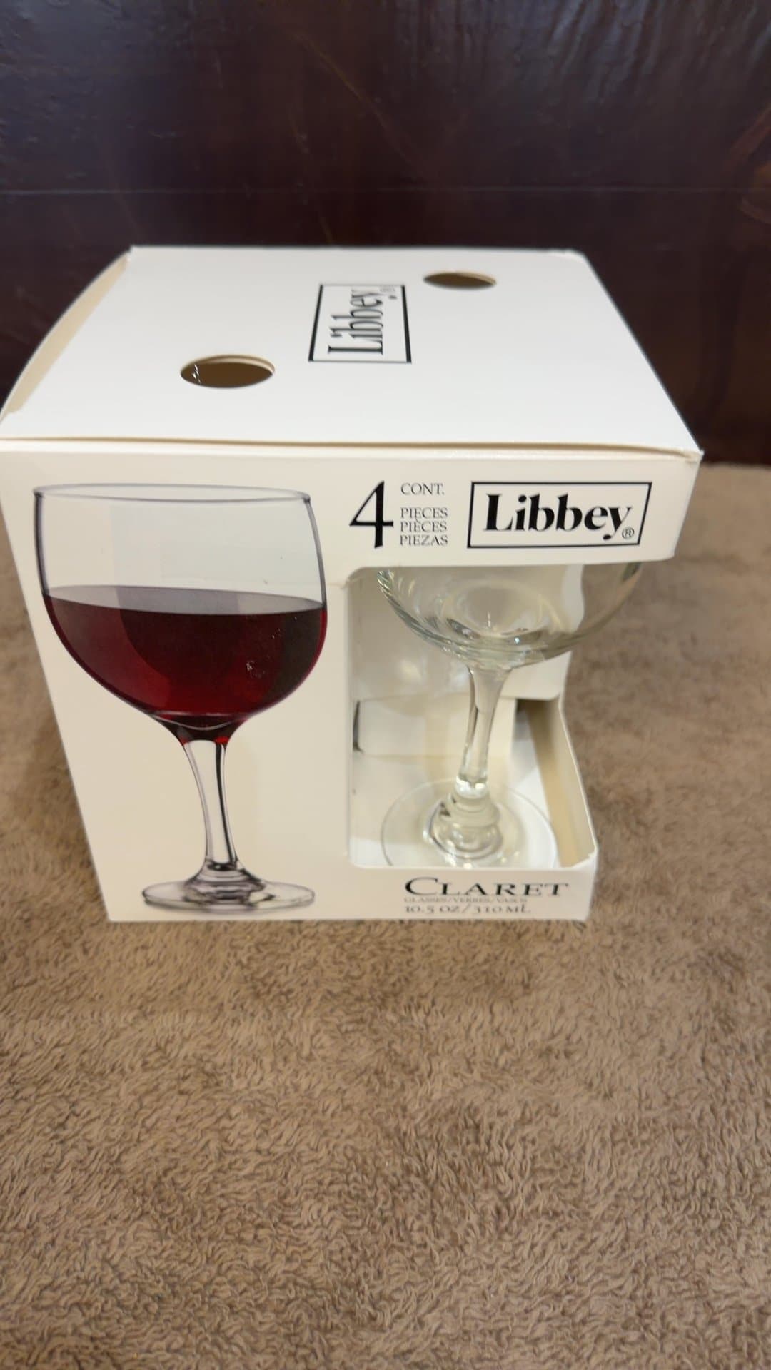 Libbey Claret Glassware Set of 4 - Image 1