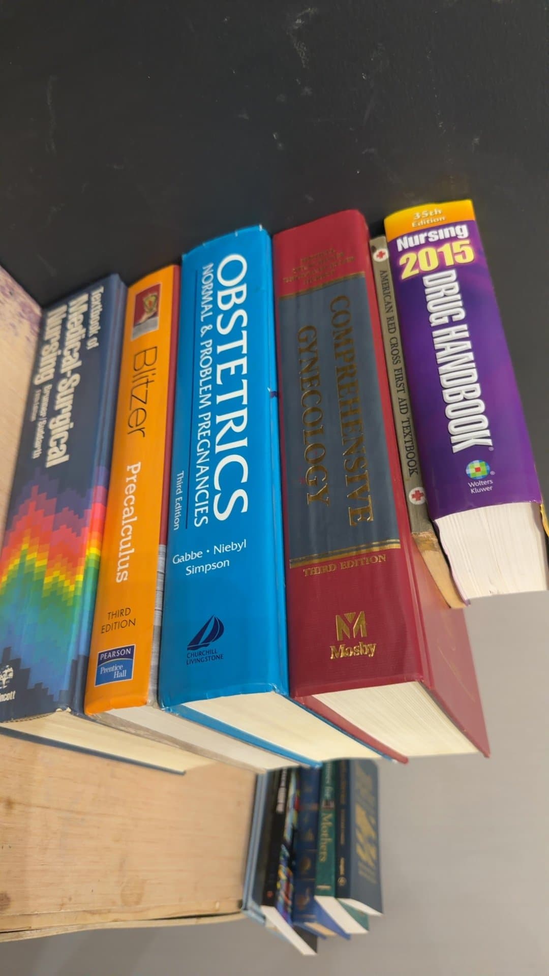 6 Assorted Educational Books Including comprehensive Gynecology Third Edition Textbook - Image 1