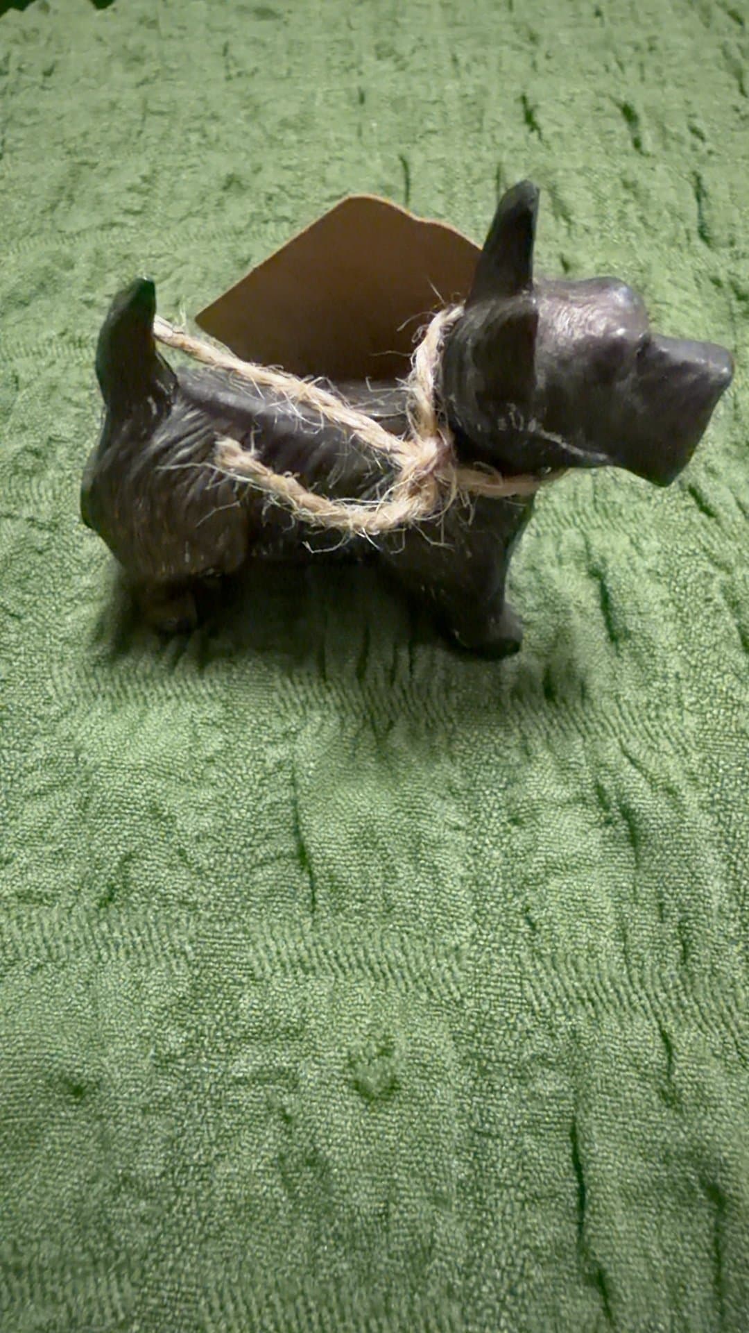 Occupied Japan Pewter Scotty Dog Figurine - Image 1