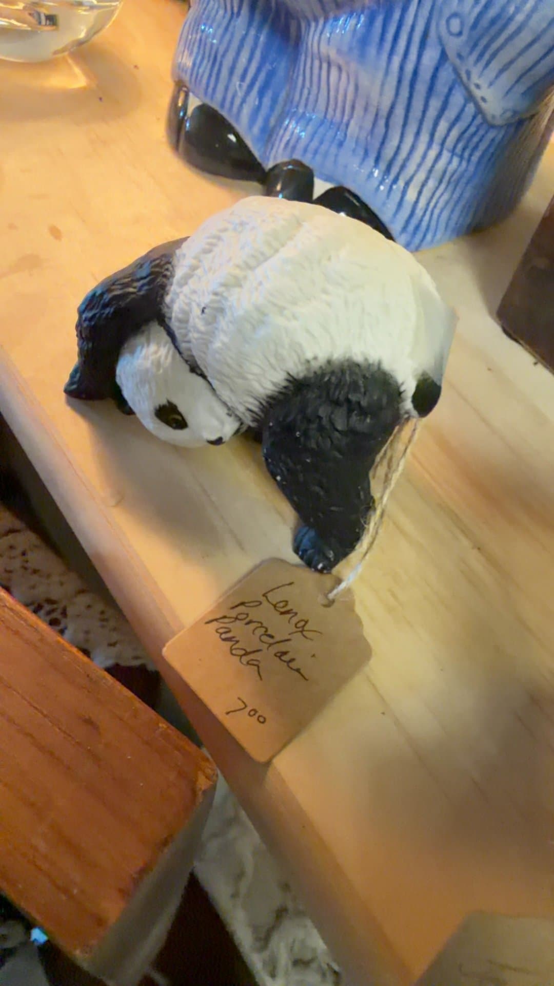 Porcelain Panda Figurine - Image 1
