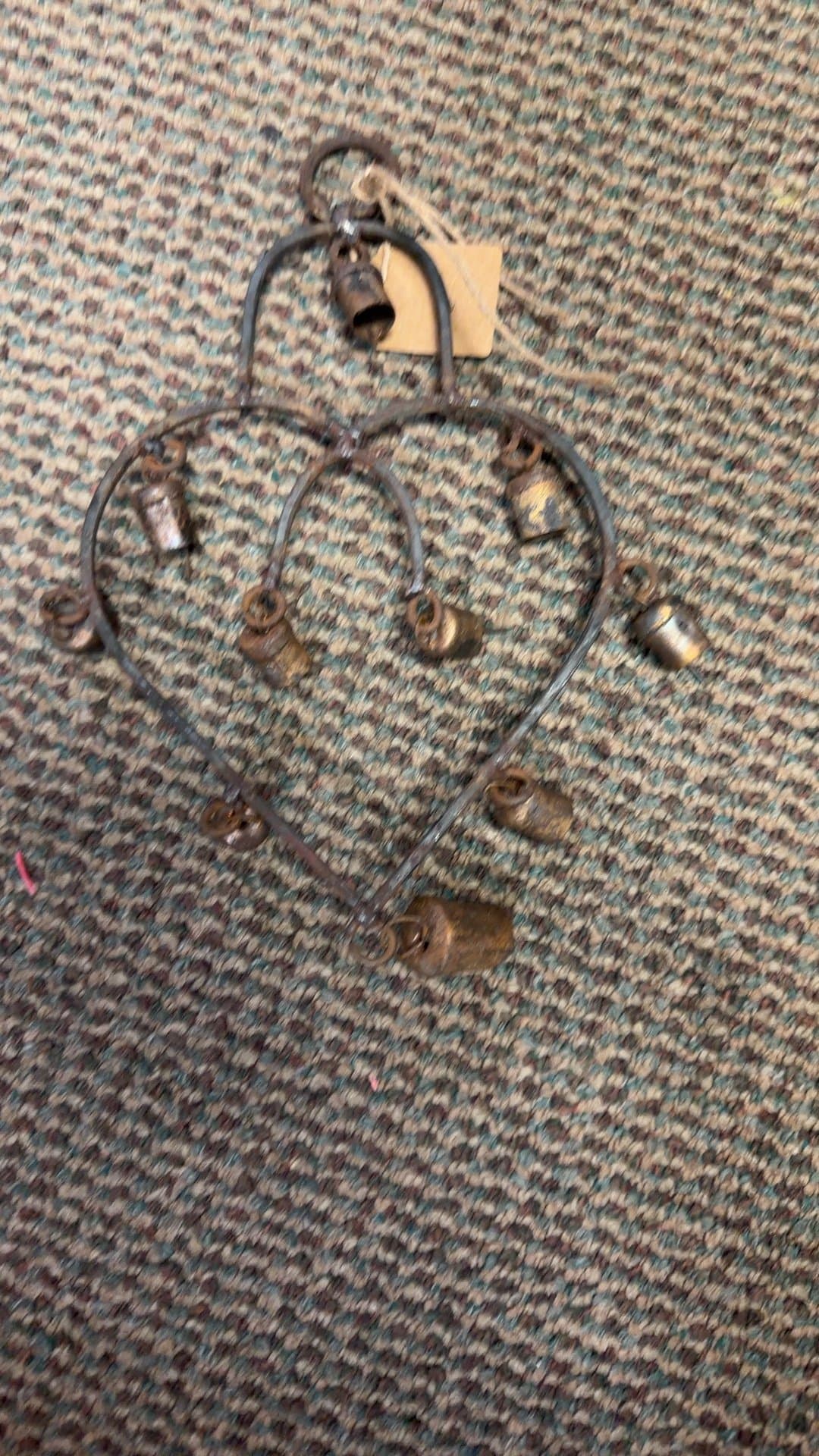 Heart-Shaped Metal Wind Chimes - Image 1