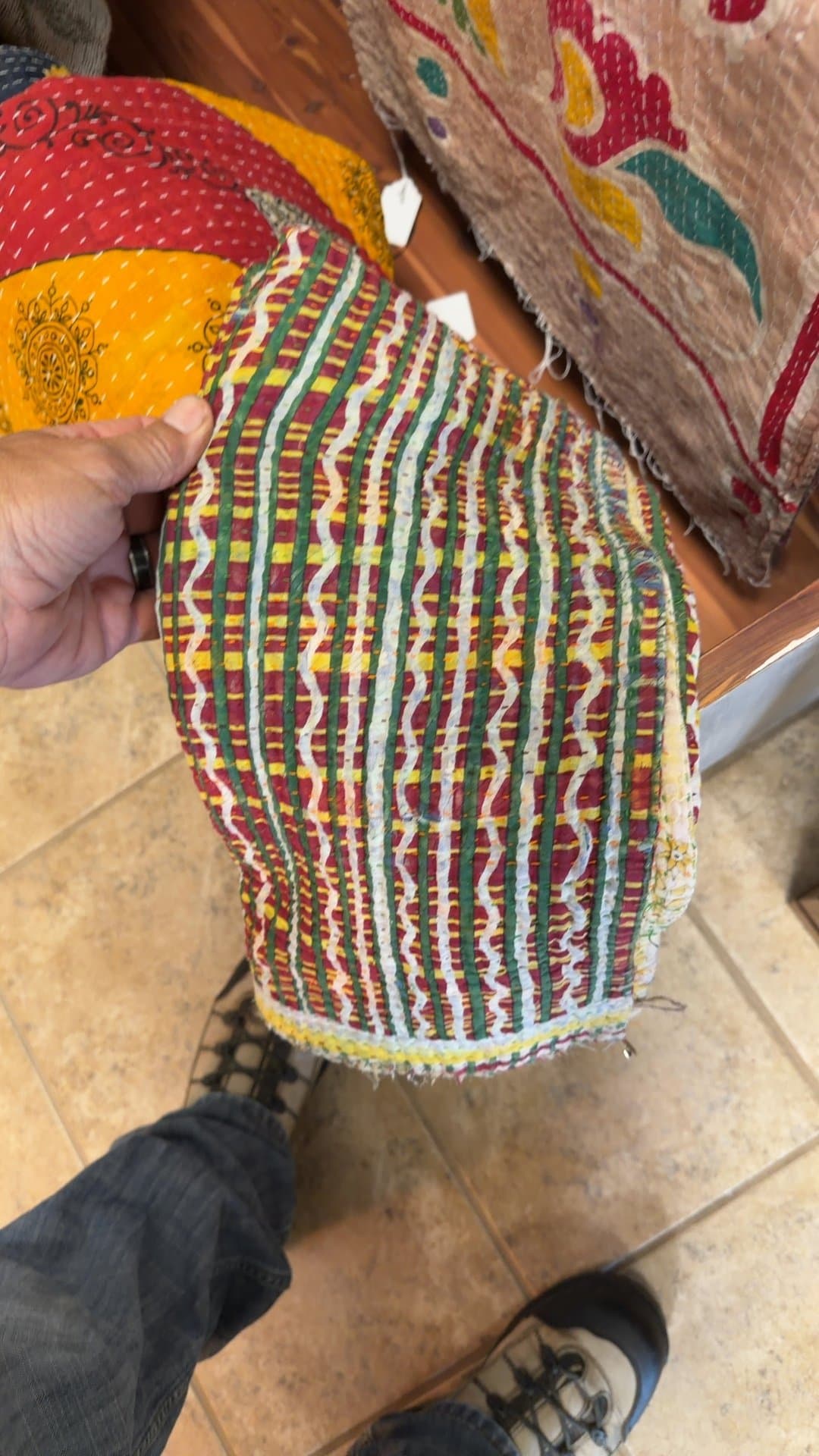 Reversible Kantha Throw - Image 1