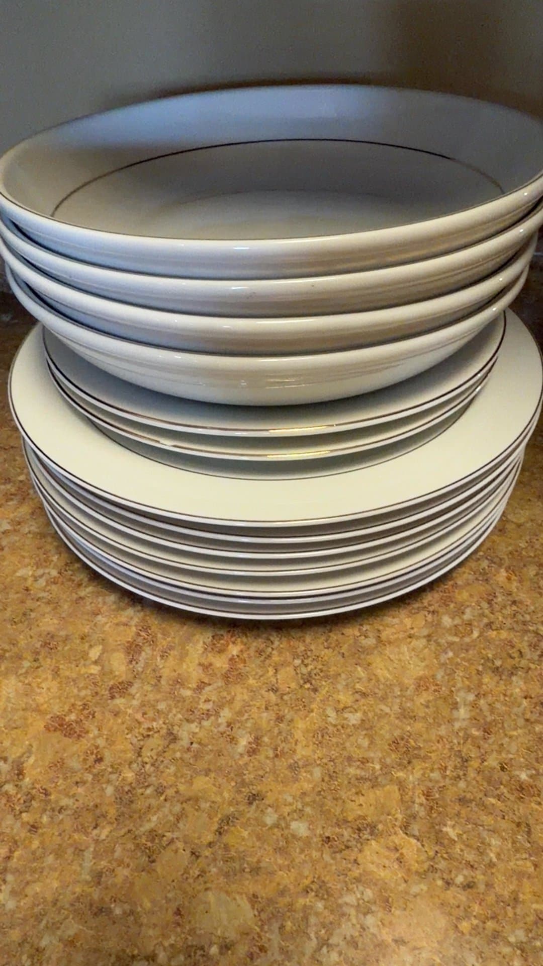 Set of White Ceramic Dinner Plates - Image 1
