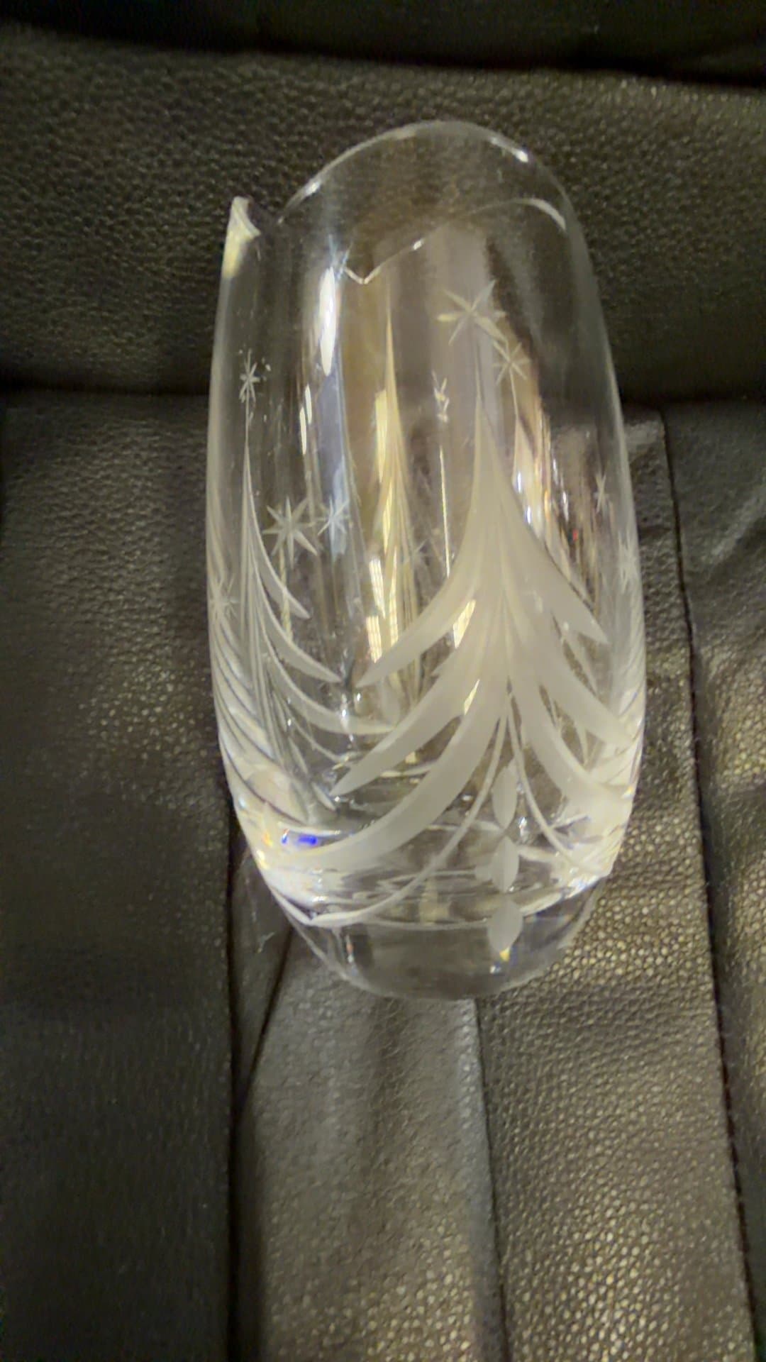 Etched Crystal Stemless Wine Glass - Image 1