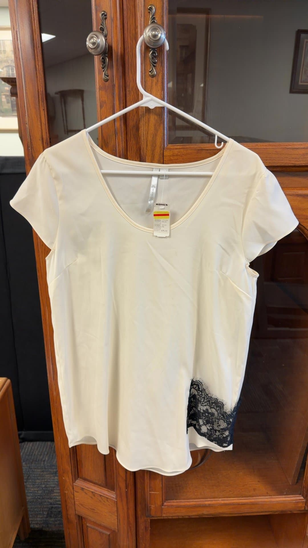 Lauren Conrad Women's Blouse with Lace Detail - Image 1