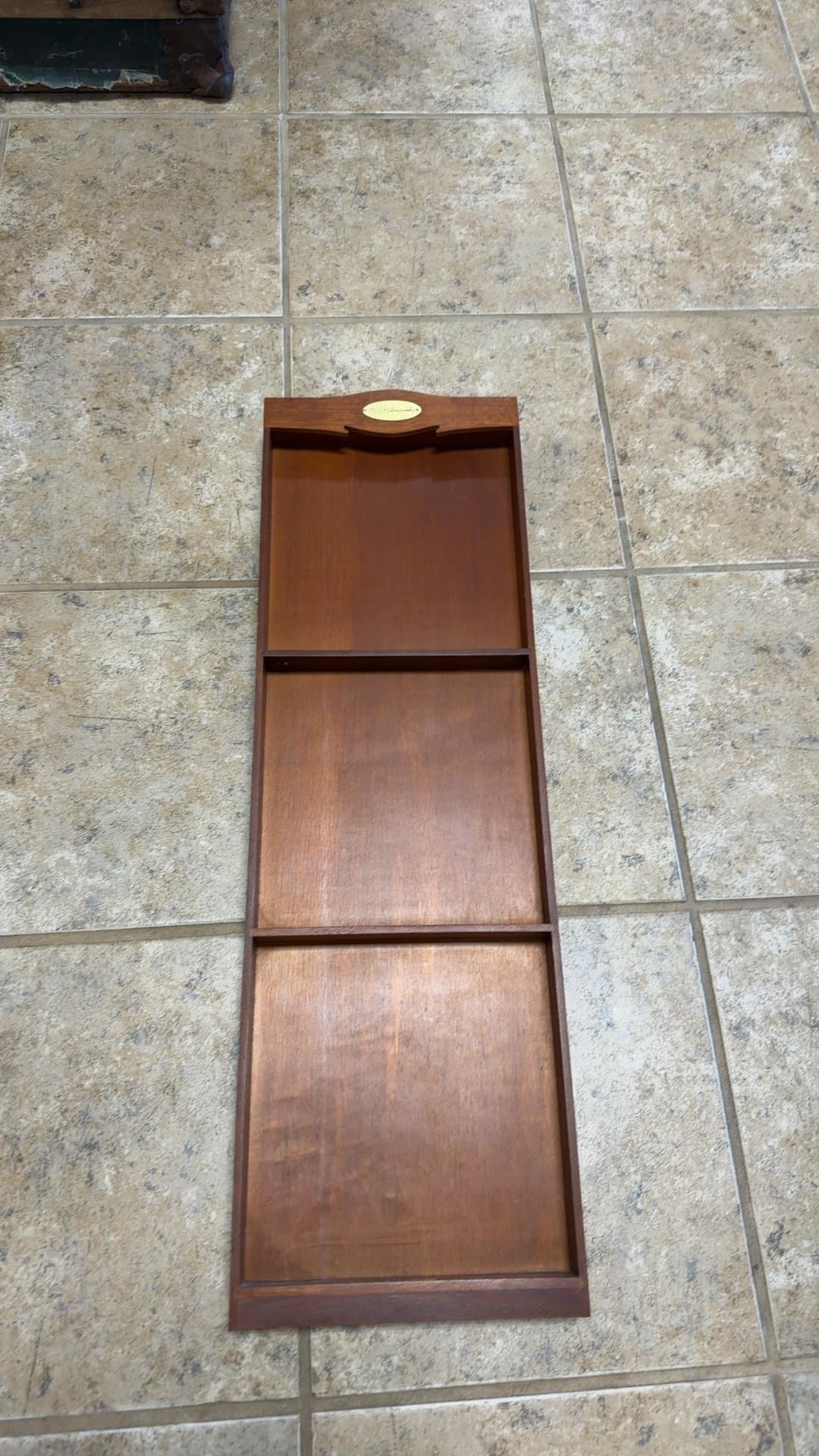 M.I. Hummel Wooden Wall Plate Display Shelf - Image 1
