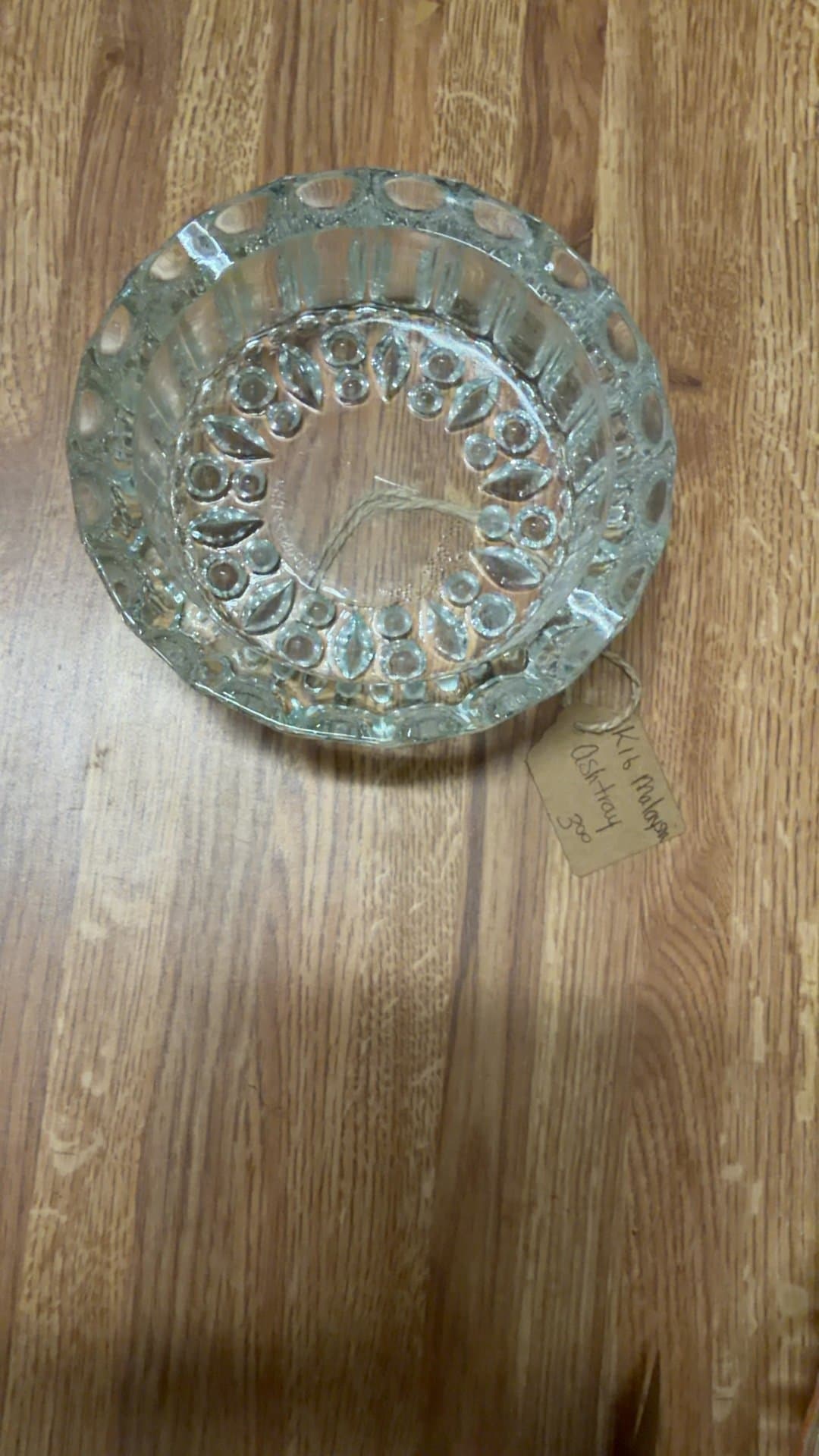 Vintage Glass Ashtray
