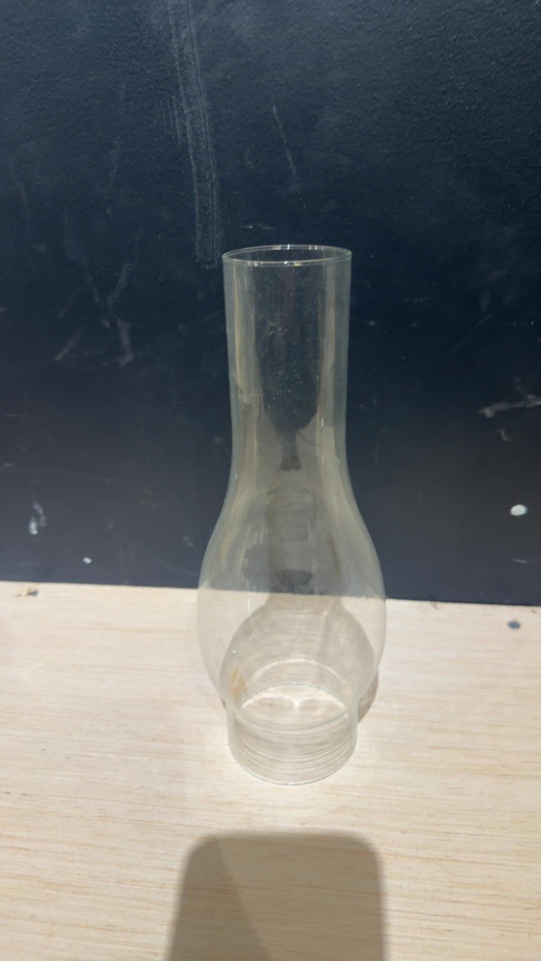 Clear Glass Oil Lamp Chimney - Image 1