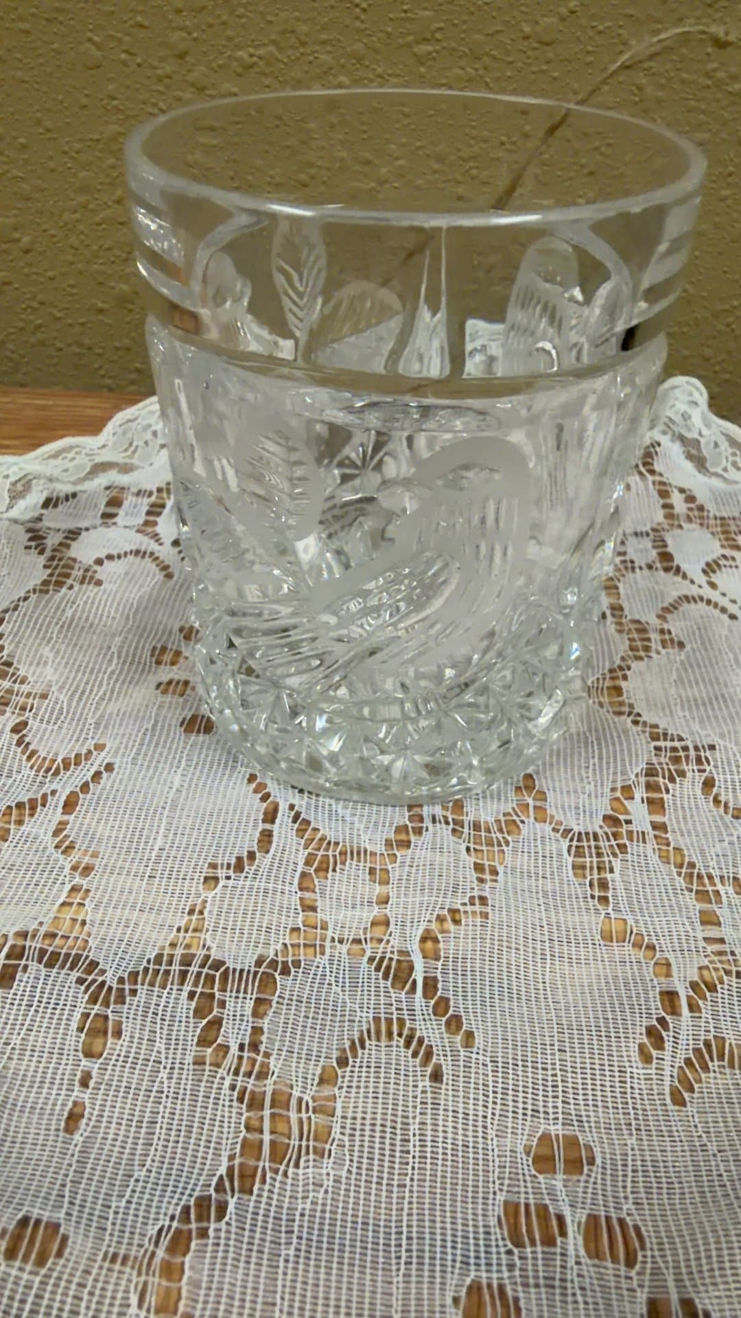Hofbauer Crystal 'The Byrdes Collection' Double Old Fashioned Glass - Image 1