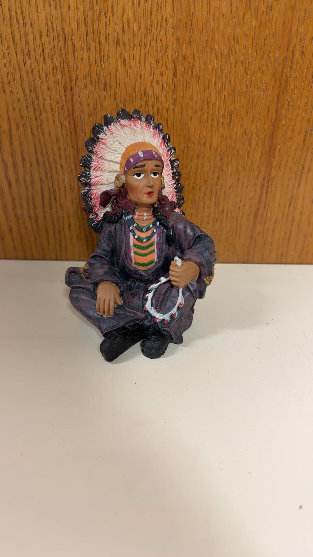 Native American Chief Figurine - Image 1