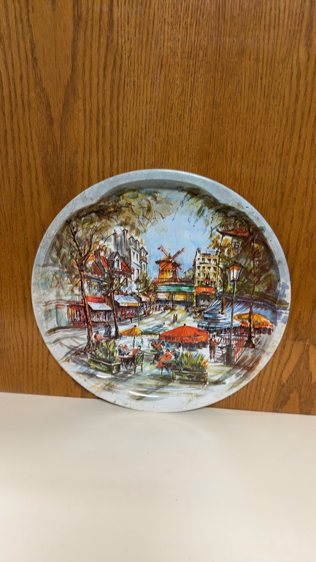 Daher Decorated Ware Tin Tray with Parisian Scene - Image 1