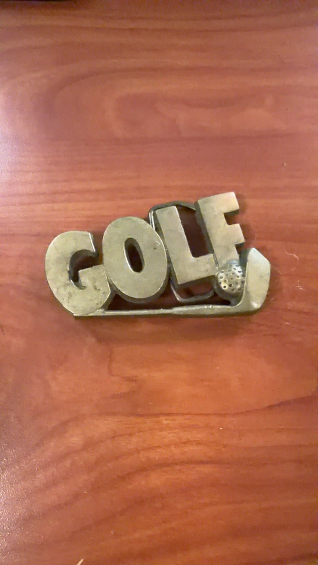 Vintage Golf Belt Buckle - Image 1