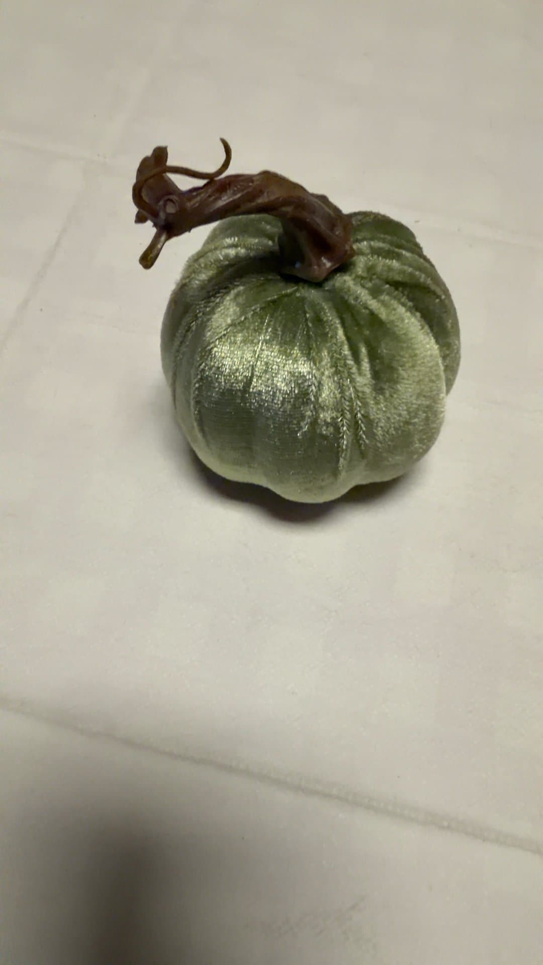 Decorative Velvet Pumpkin - Image 1