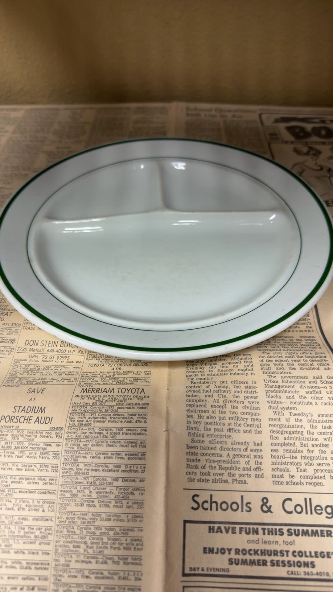 Vintage Shenango China Divided Plate - Image 1