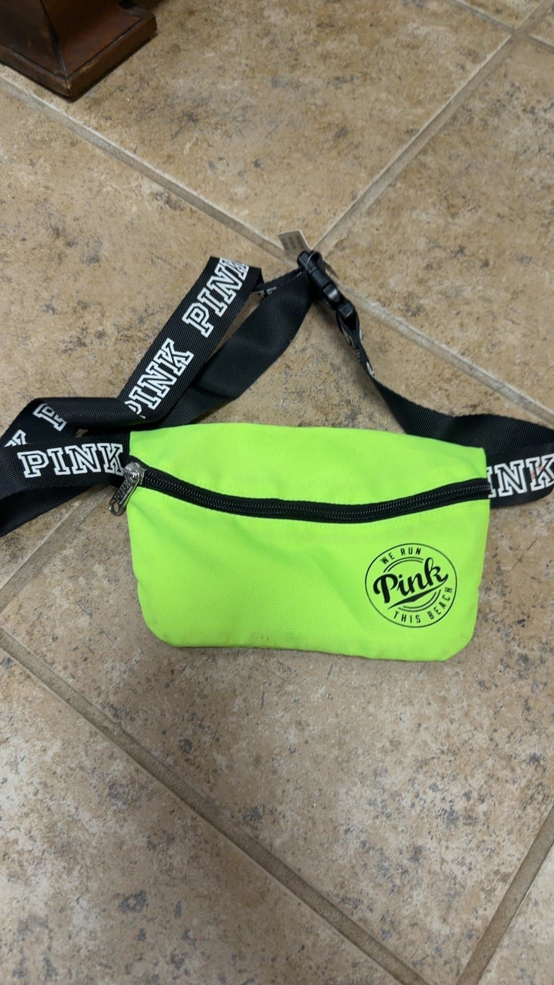 Victoria's Secret PINK Neon Green Belt Bag Fanny Pack - Image 1