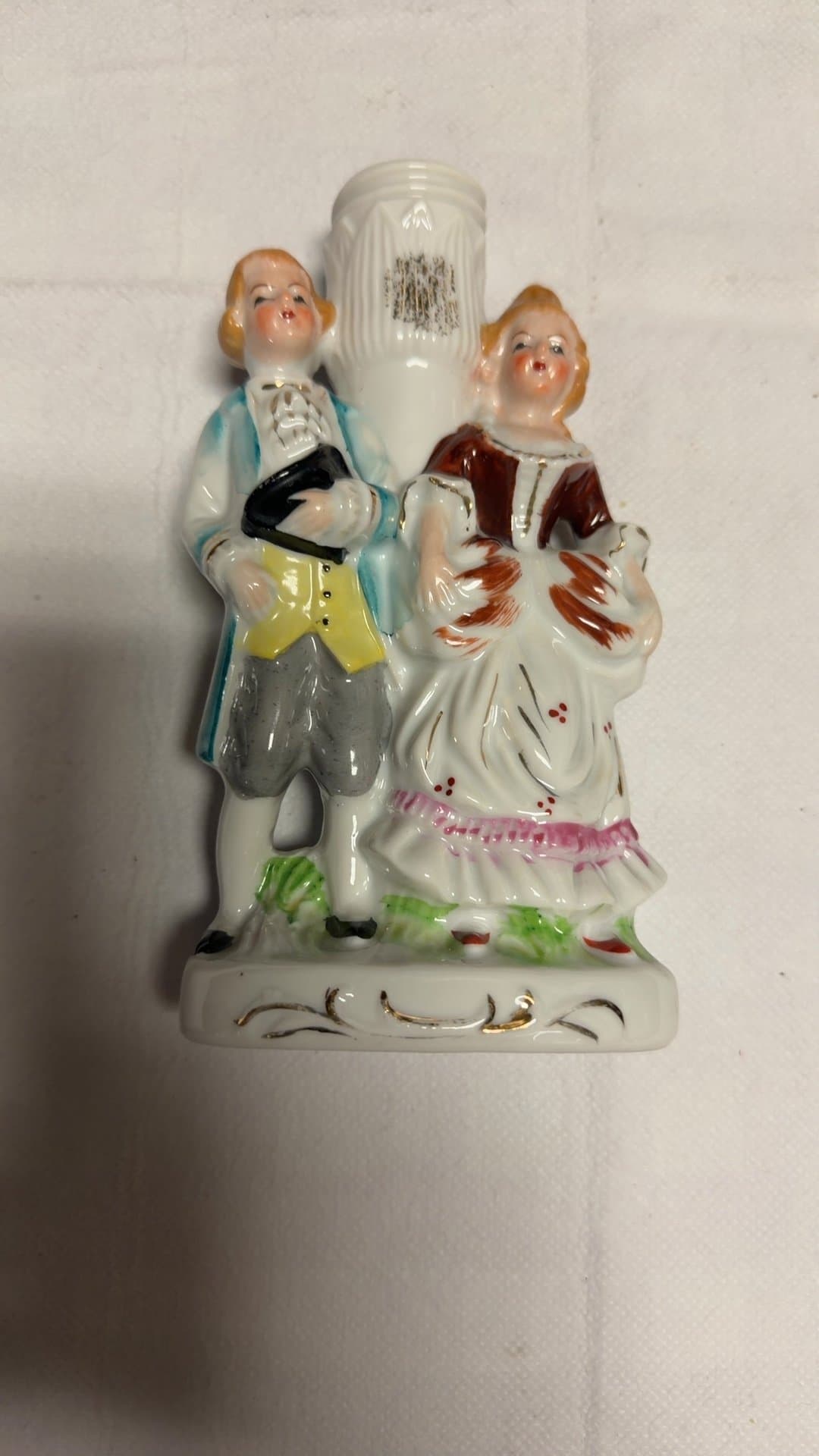 Vintage Japanese Porcelain Figurine Couple - Image 1