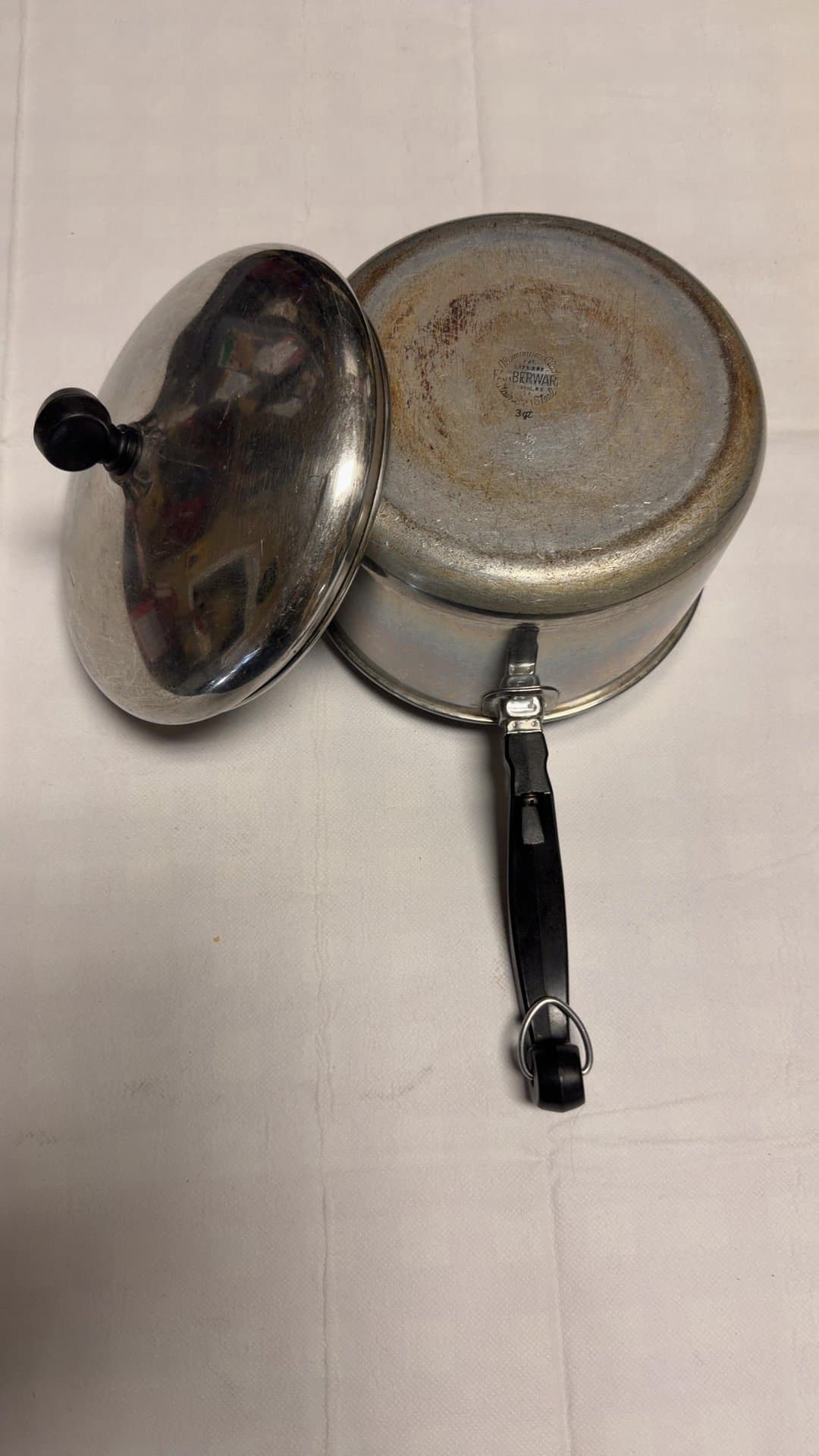 1965-70 Farberware Aluminum clad stainless steel Saucepan with Lid - Image 1