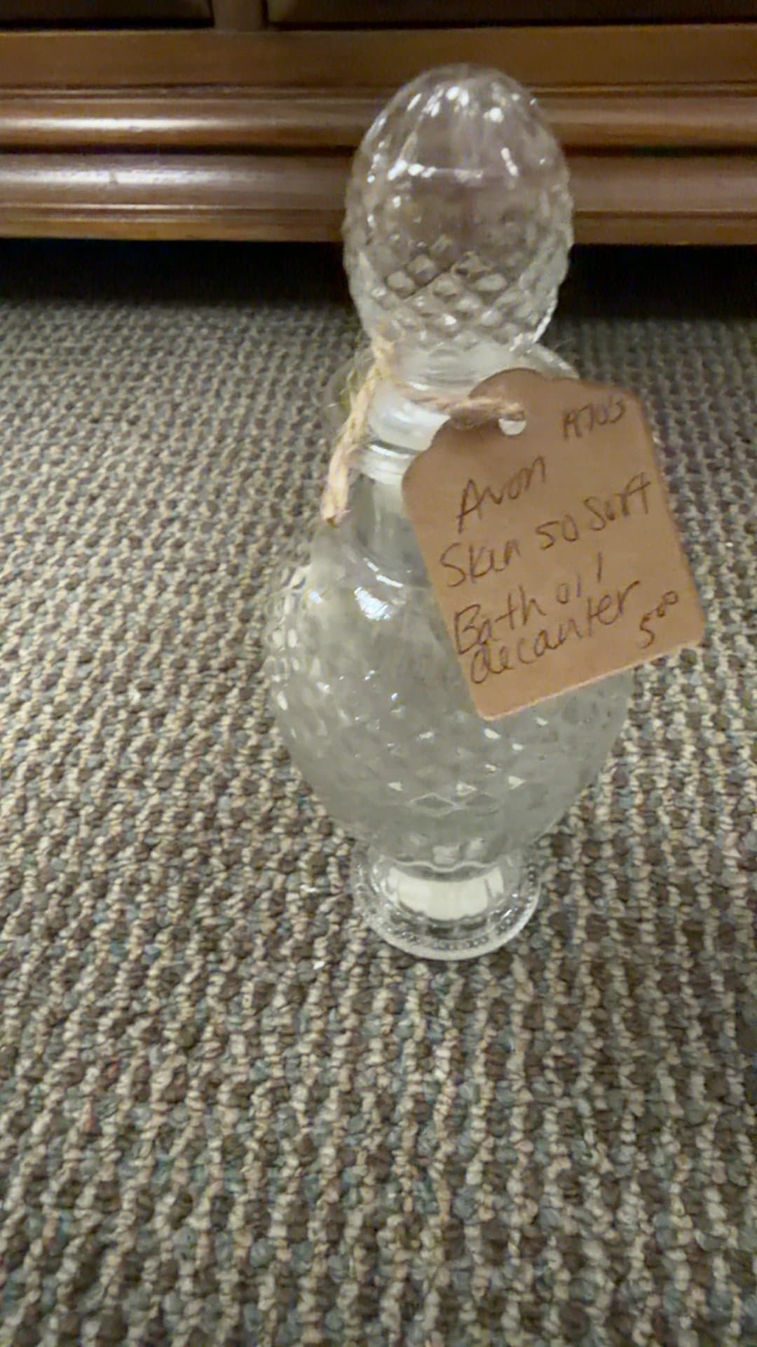 Avon Skin So Soft Bath Oil Decanter - Image 1