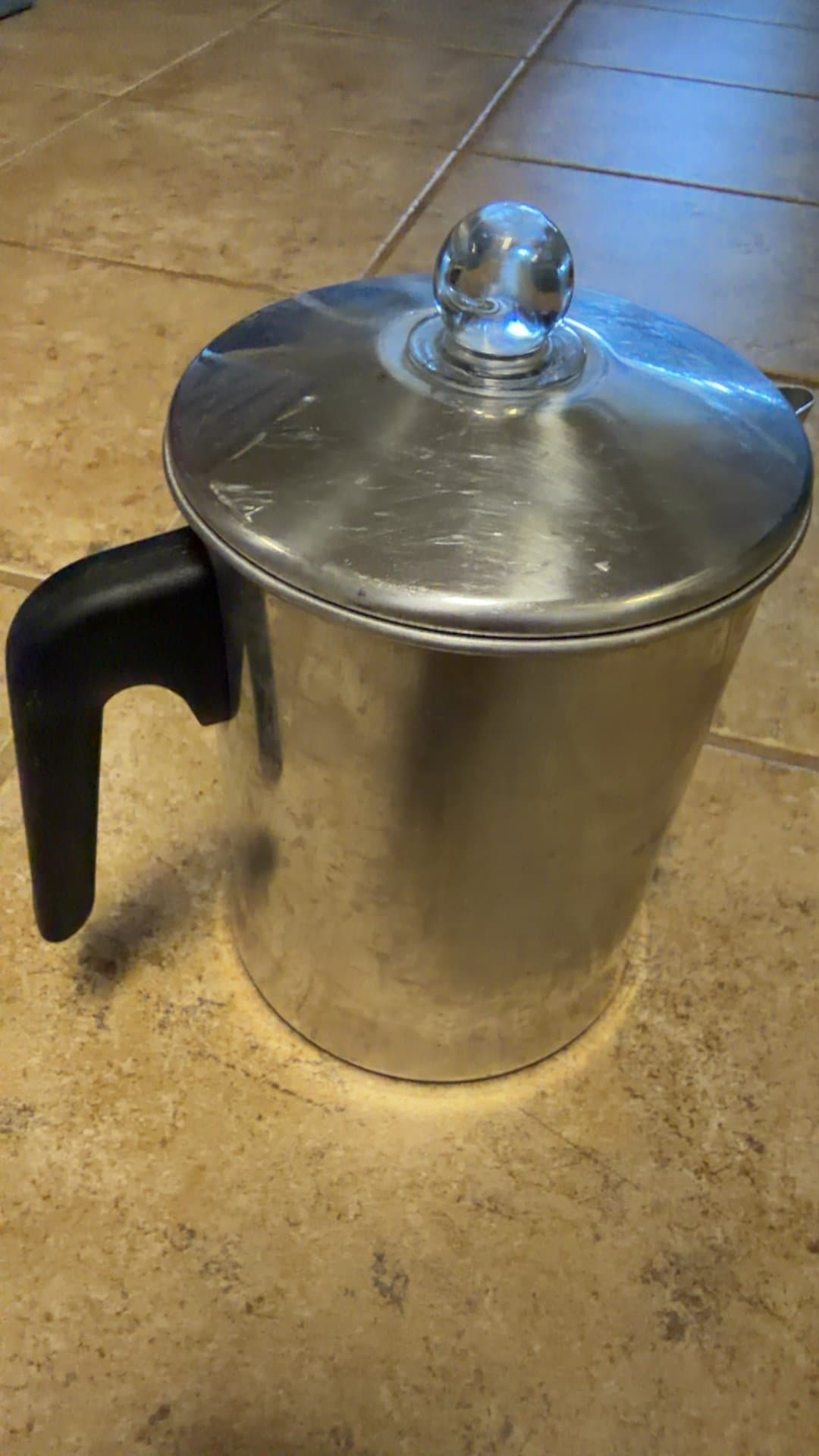 Stainless Steel Coffee-Teapot with Lid - Image 1