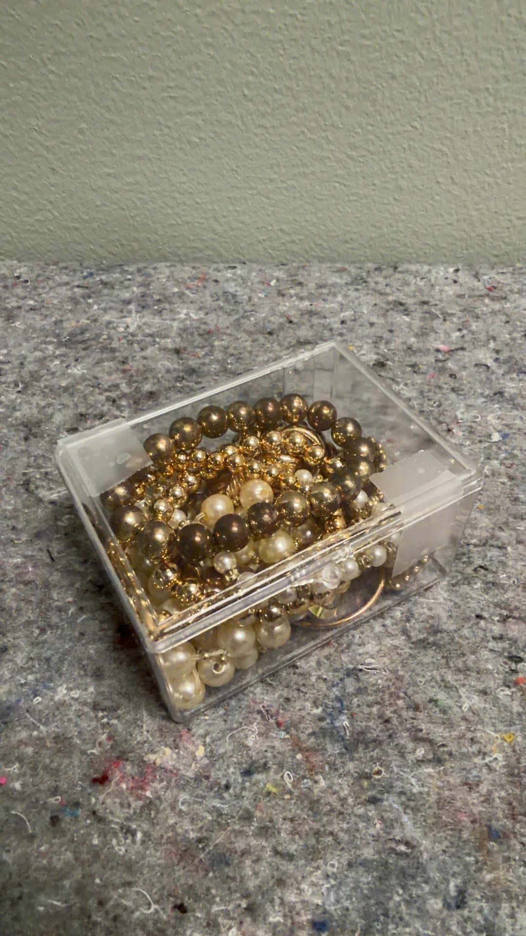 Assorted Gold and Pearl Bead Bracelets - Image 1
