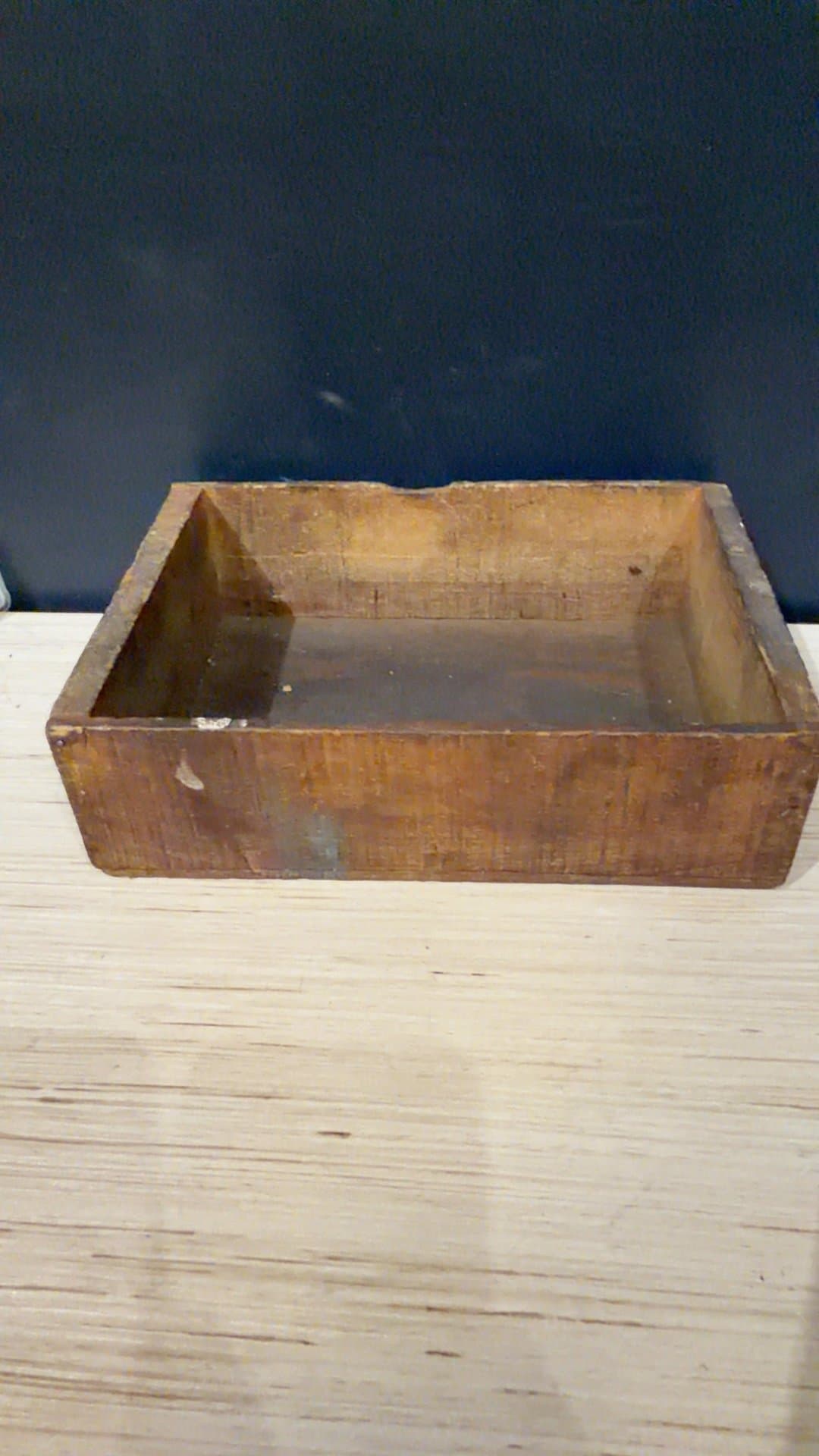 Vintage Rustic Wooden Organizer Box - Image 1