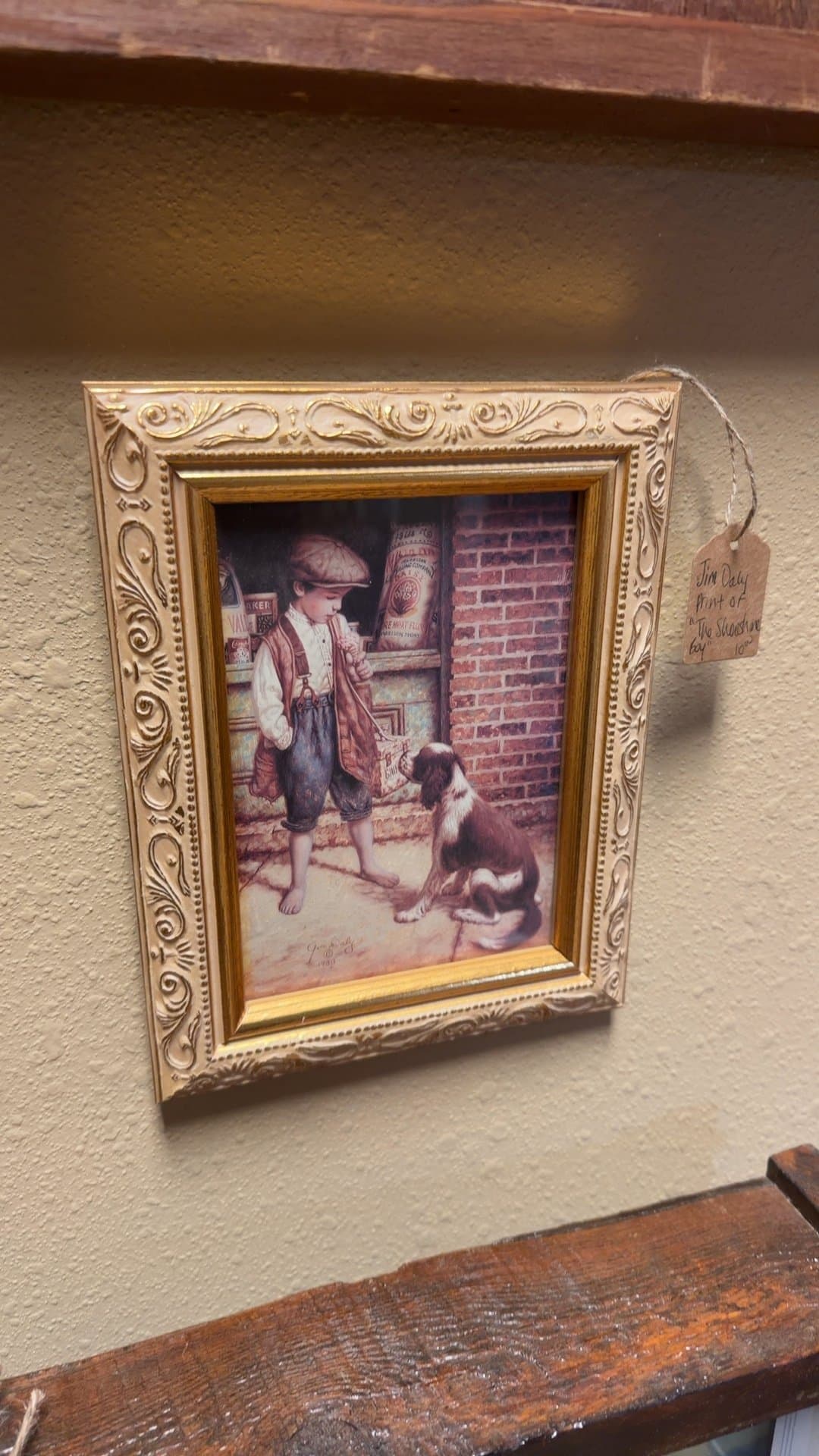 Jim Daly Print of 'The Shoeshine Boy' - Image 1