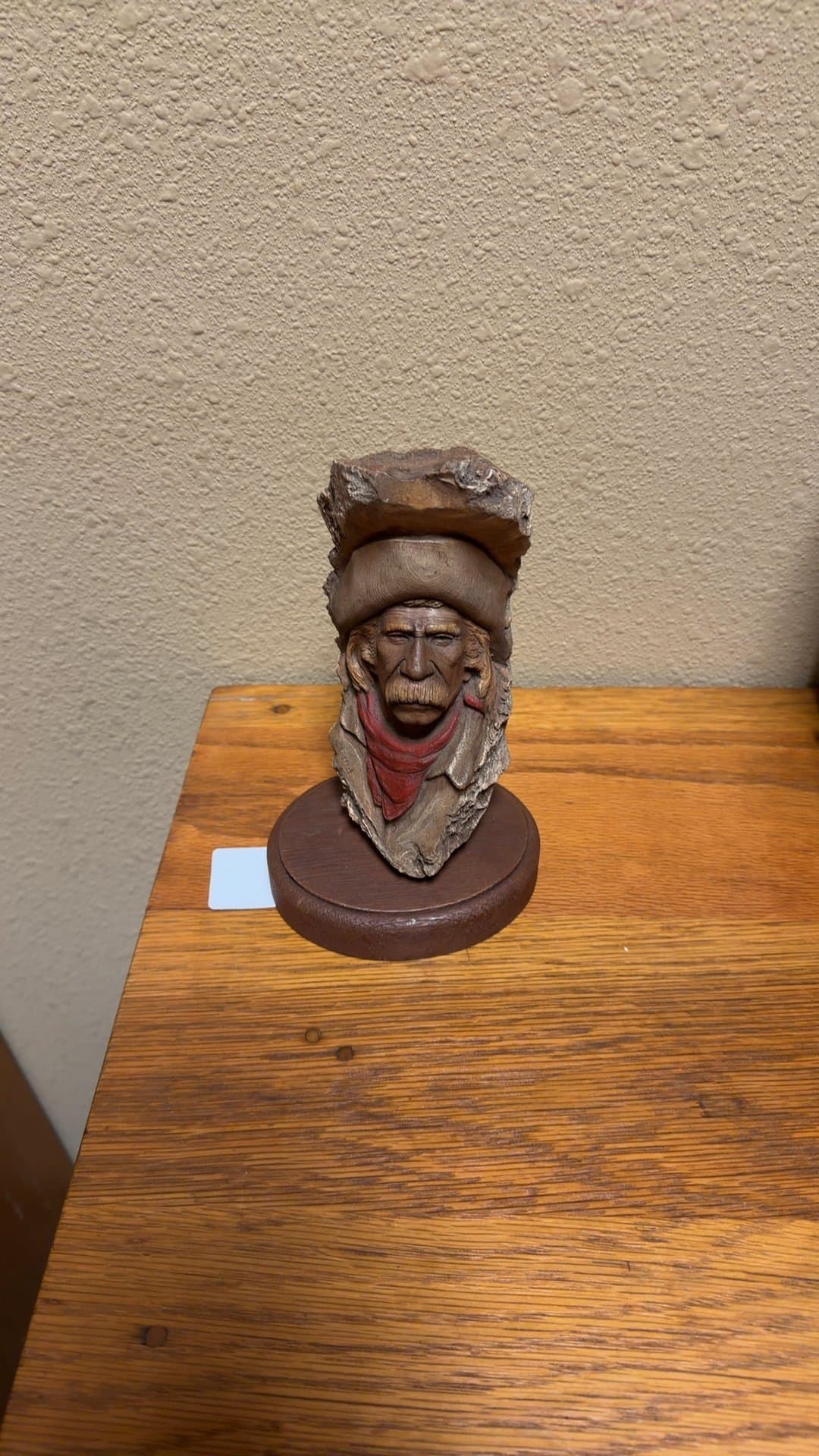 Limited Edition Wood Carving 'Rob' by Neil J. Rose - Image 1