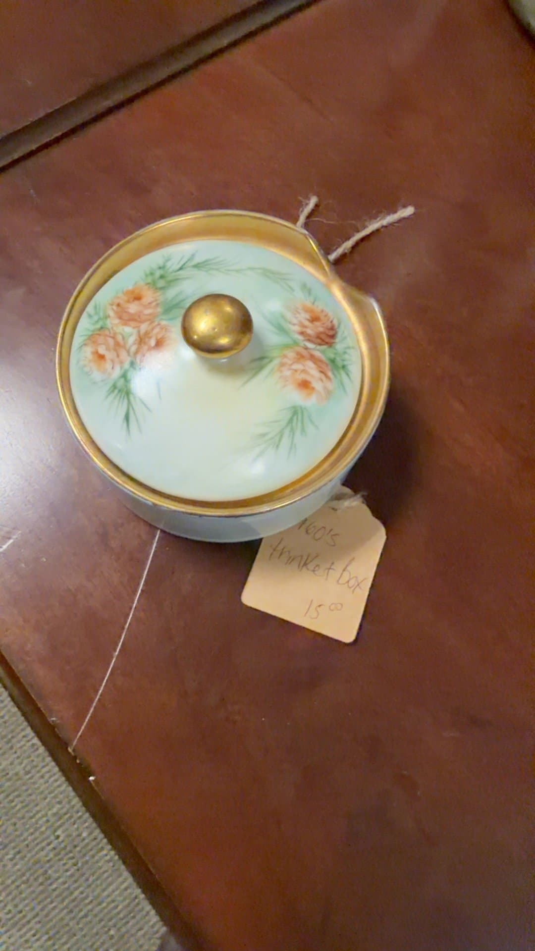 Vintage 1960s Ceramic Trinket Box - Image 1