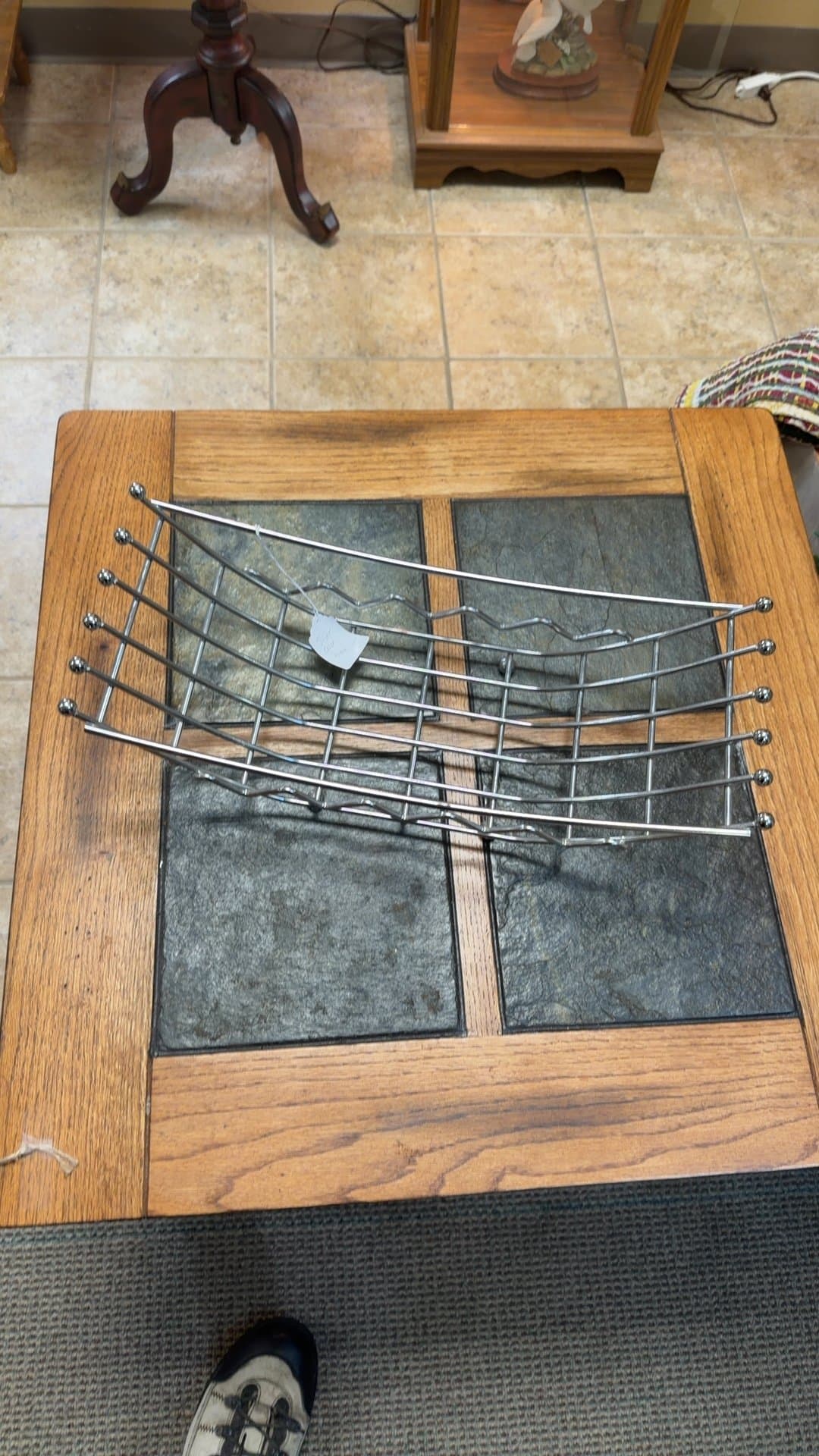 Silver Wire Fruit Basket - Image 1