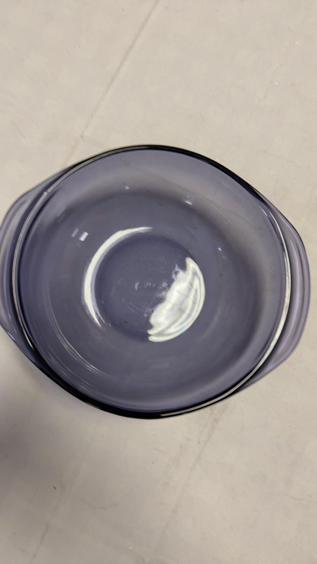 Vintage Pyrex Amethyst Purple Glass Casserole Dish - Image 1