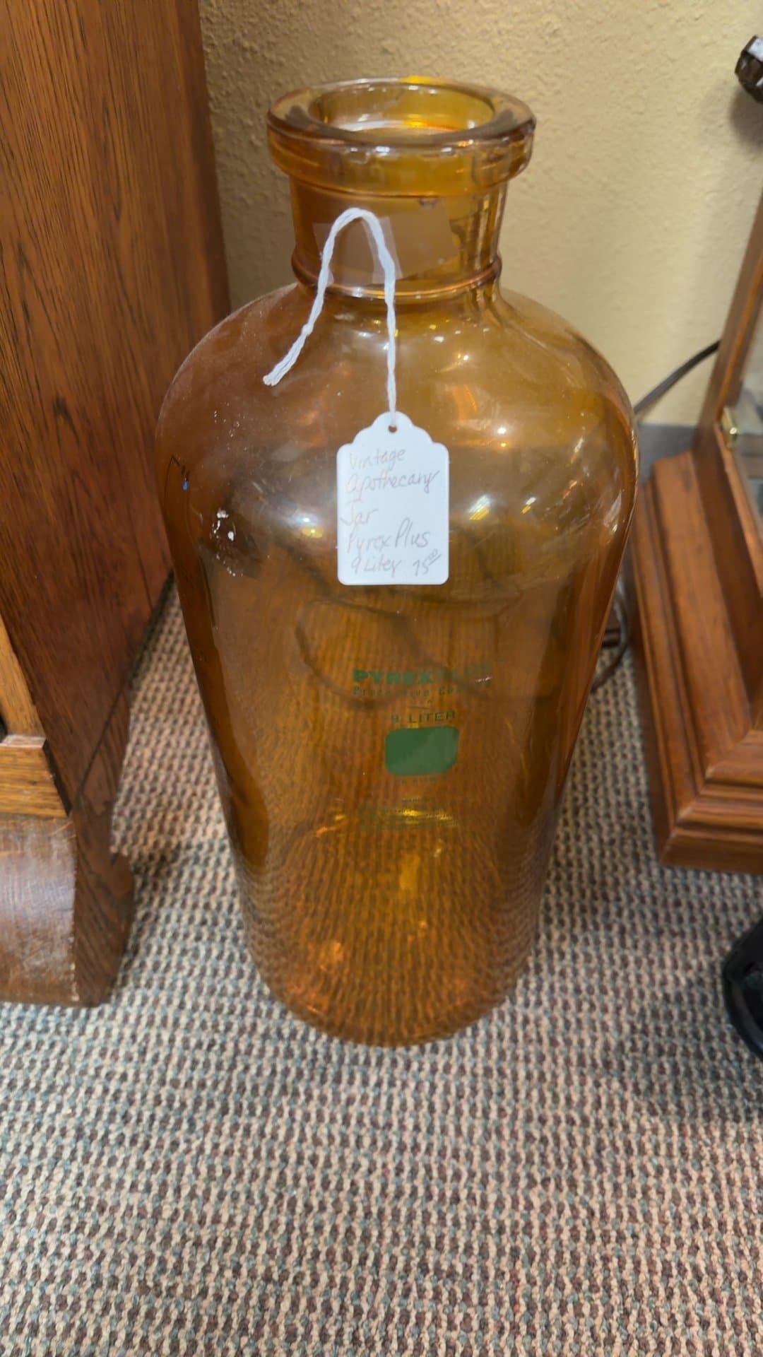 Vintage Pyrex Plus Apothecary Jar - Image 1