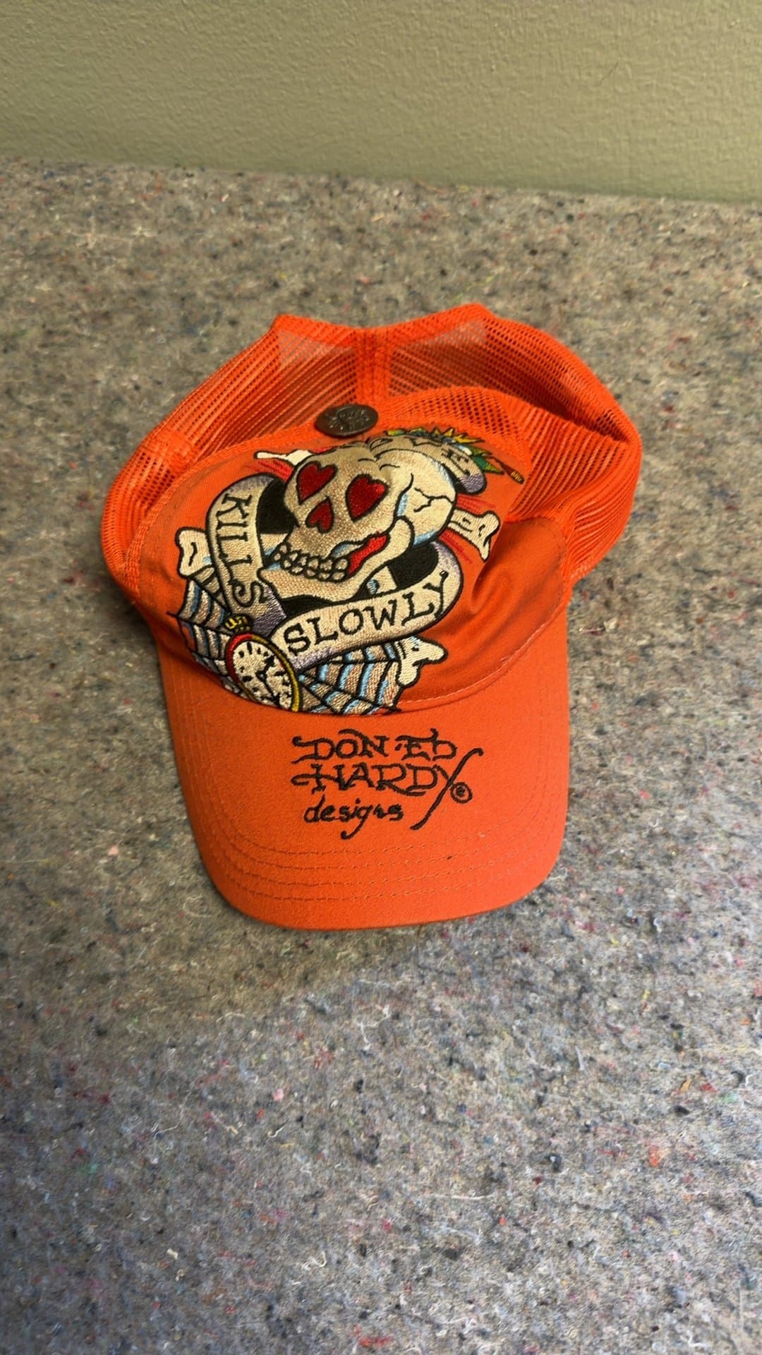 Ed Hardy 'Kills Slowly' Trucker Cap