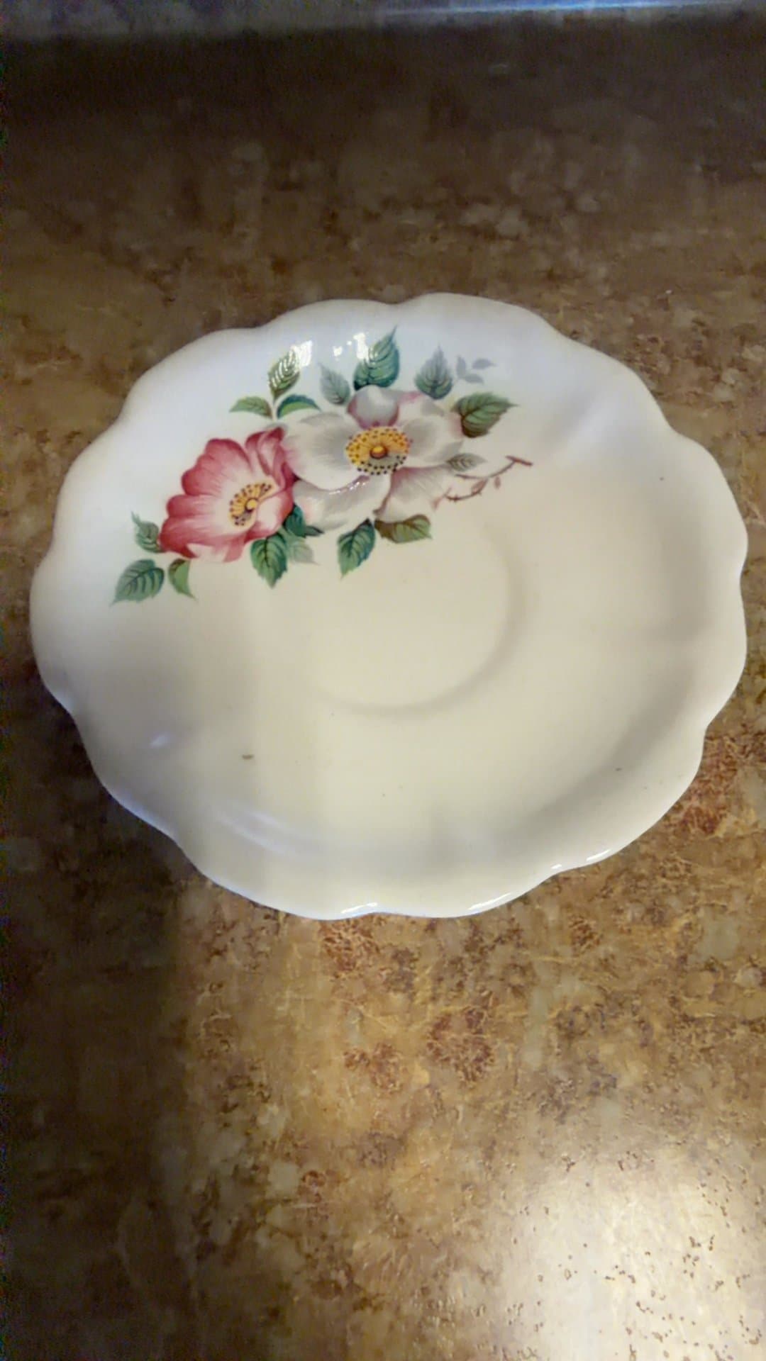 Hand painted pottery dish from Sitka Alaska - Image 1