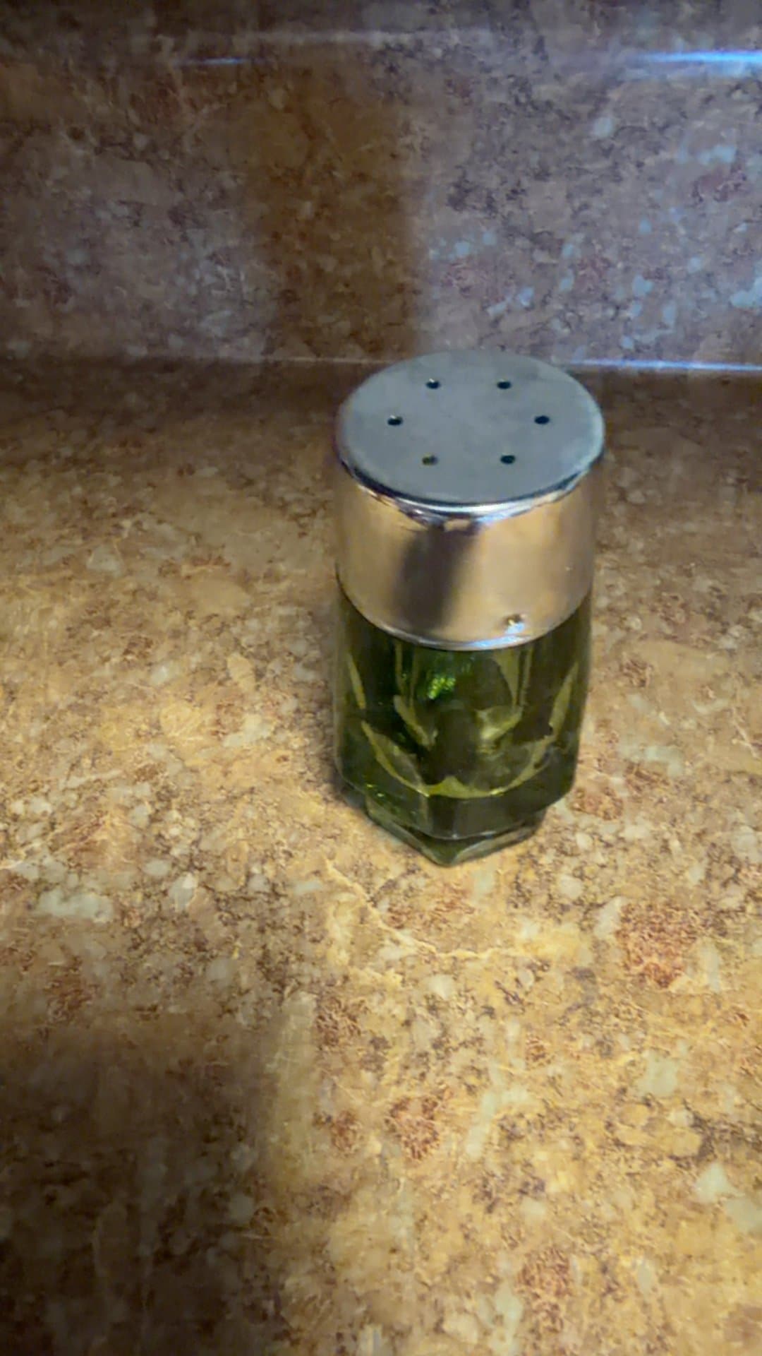 Anchor Hocking Avocado Glass Shaker with Metal Lid - Image 1