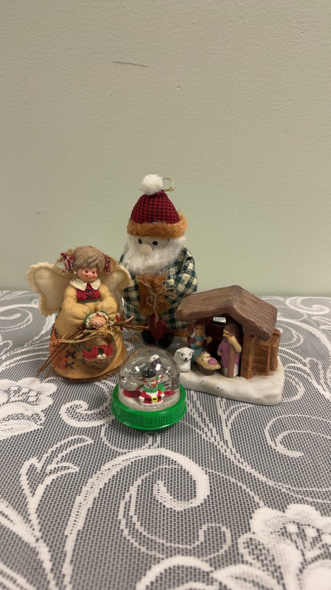 Assorted Vintage Christmas Figurines and Decor Set - Image 1