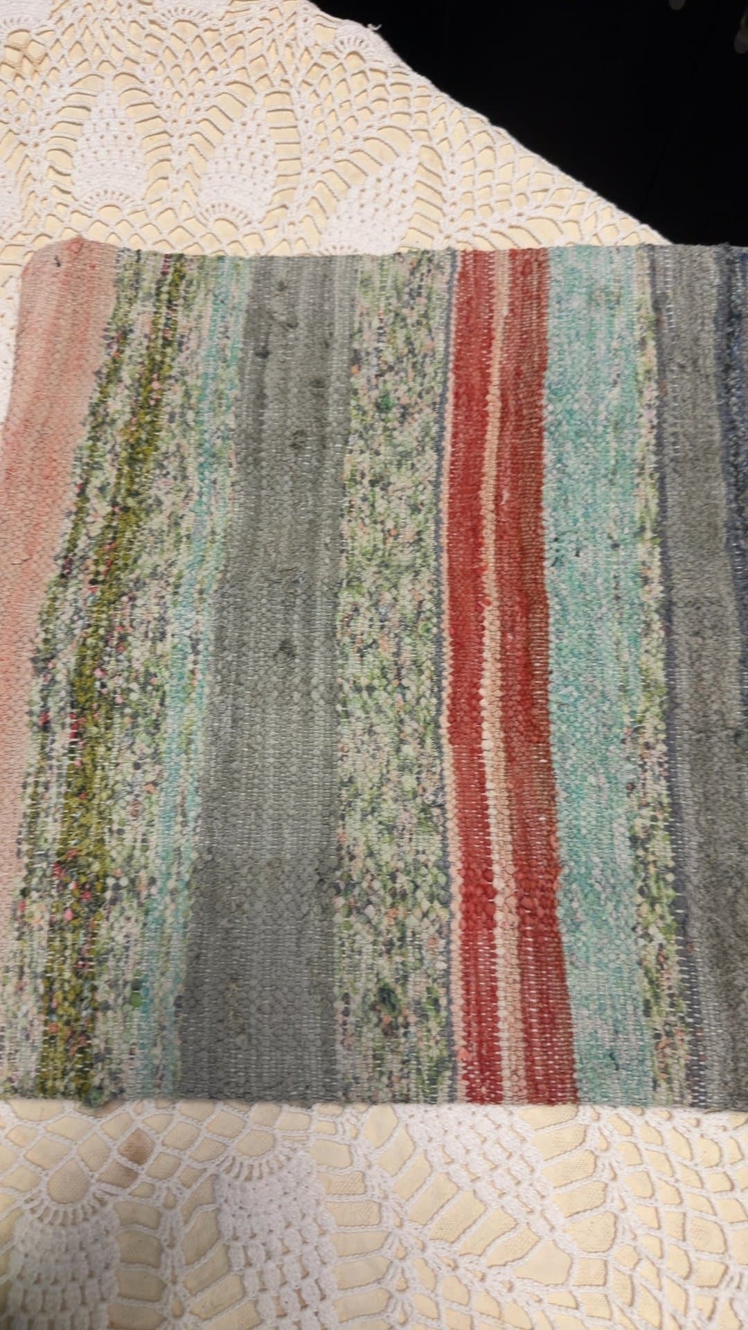 Handwoven Striped Kilim Pillow - Image 1