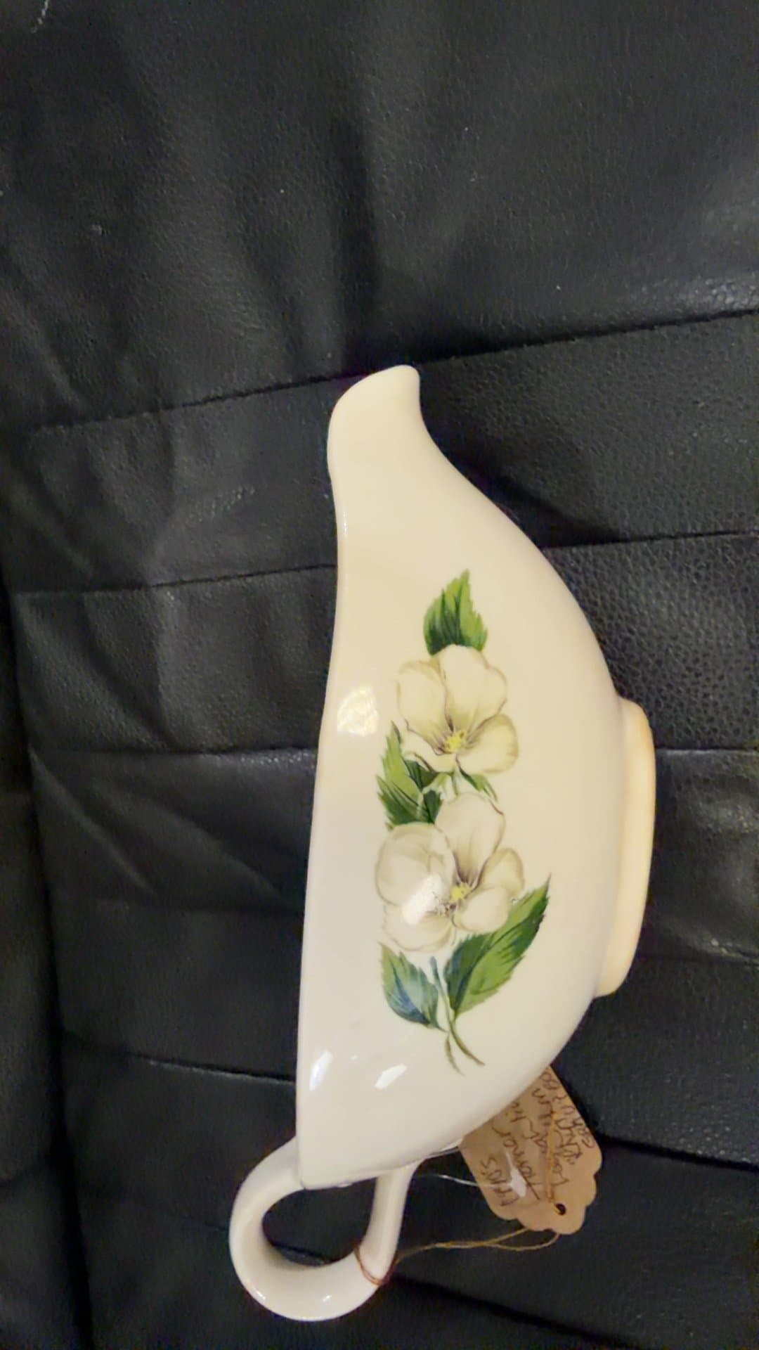 Floral Ceramic Gravy Boat - Image 1