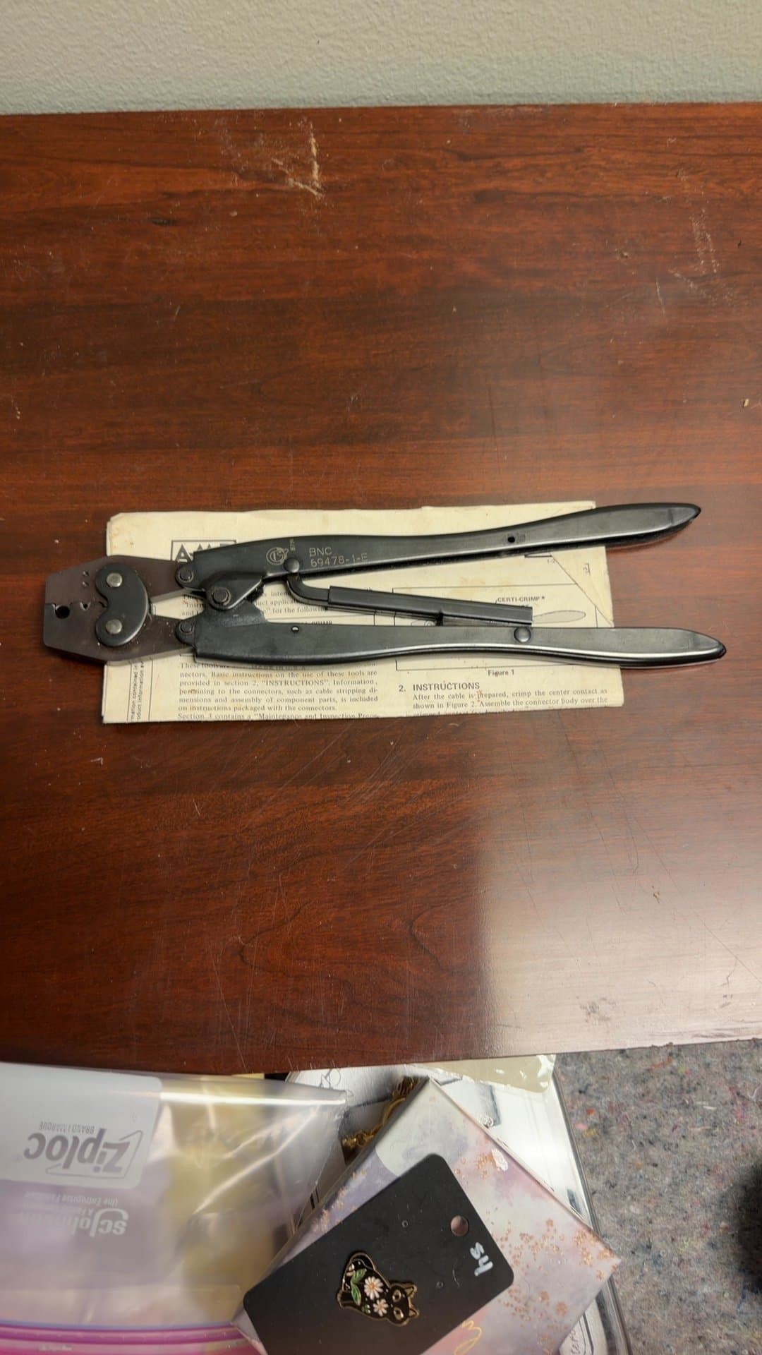 BNC Crimping Tool 69478-1-E - Image 1