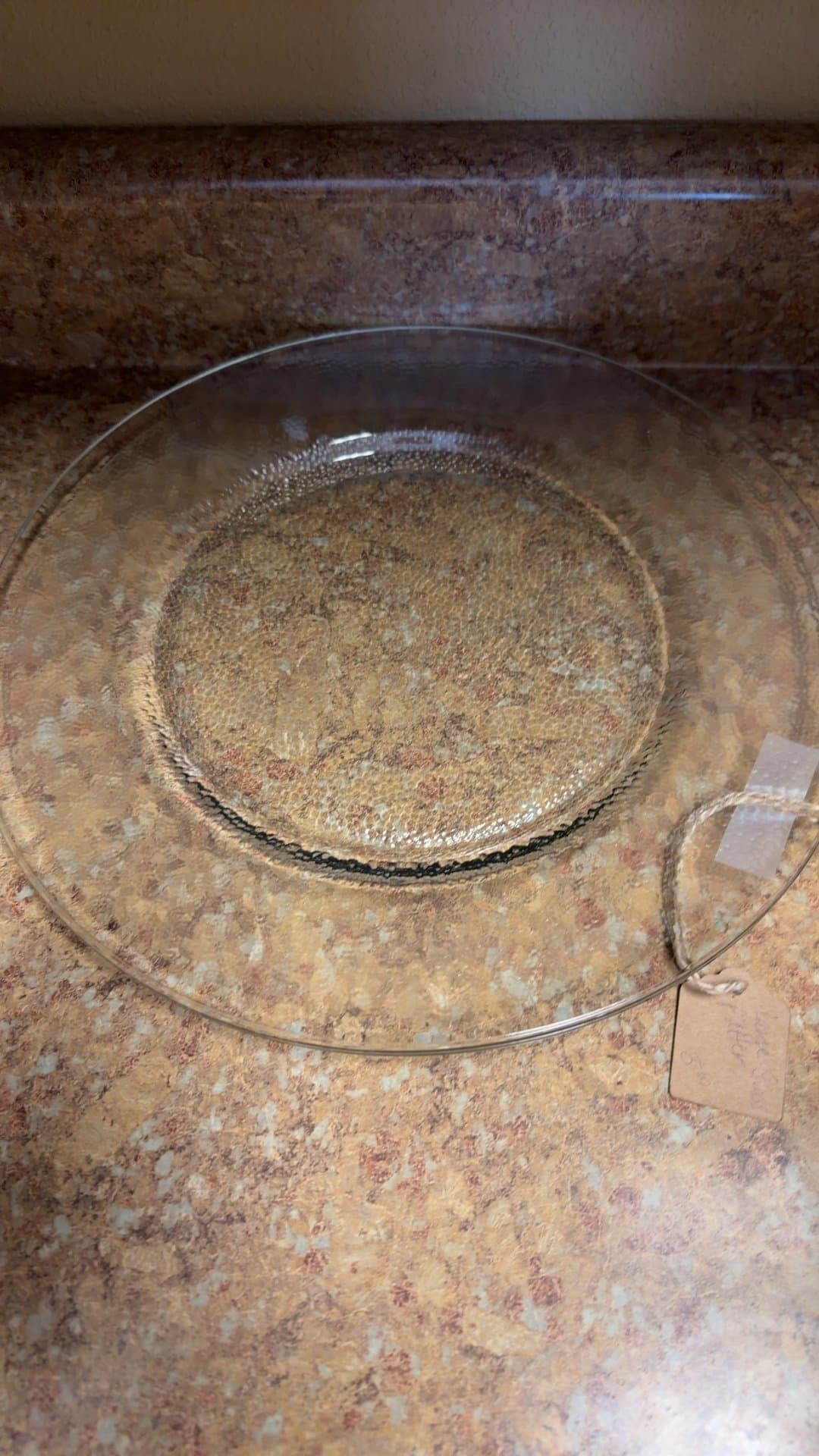 Clear Glass Serving Plate - Image 1