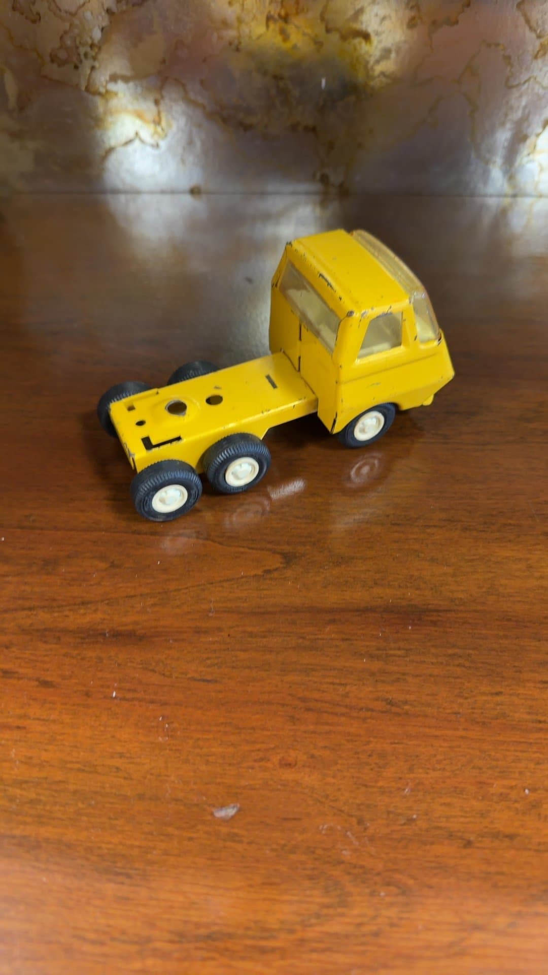Vintage Yellow Model Truck - Image 1