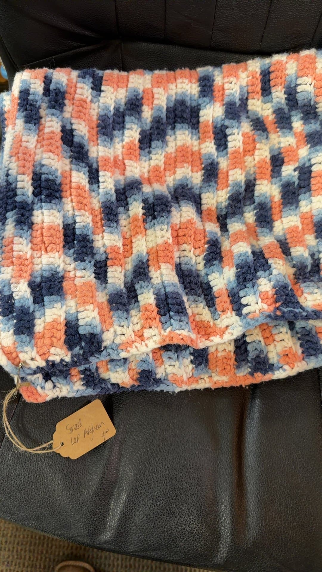 Handmade Wool Lap Afghan - Image 1